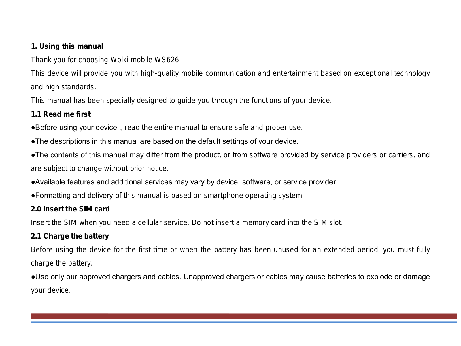 Worldwide telecom WS626 User Manual