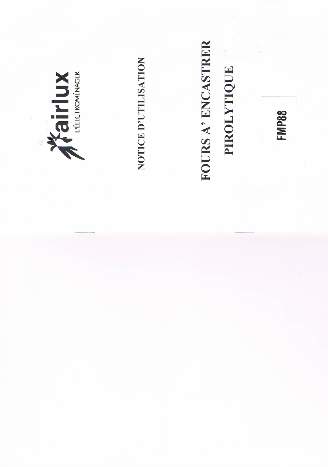 AIRLUX FMP88 User Manual