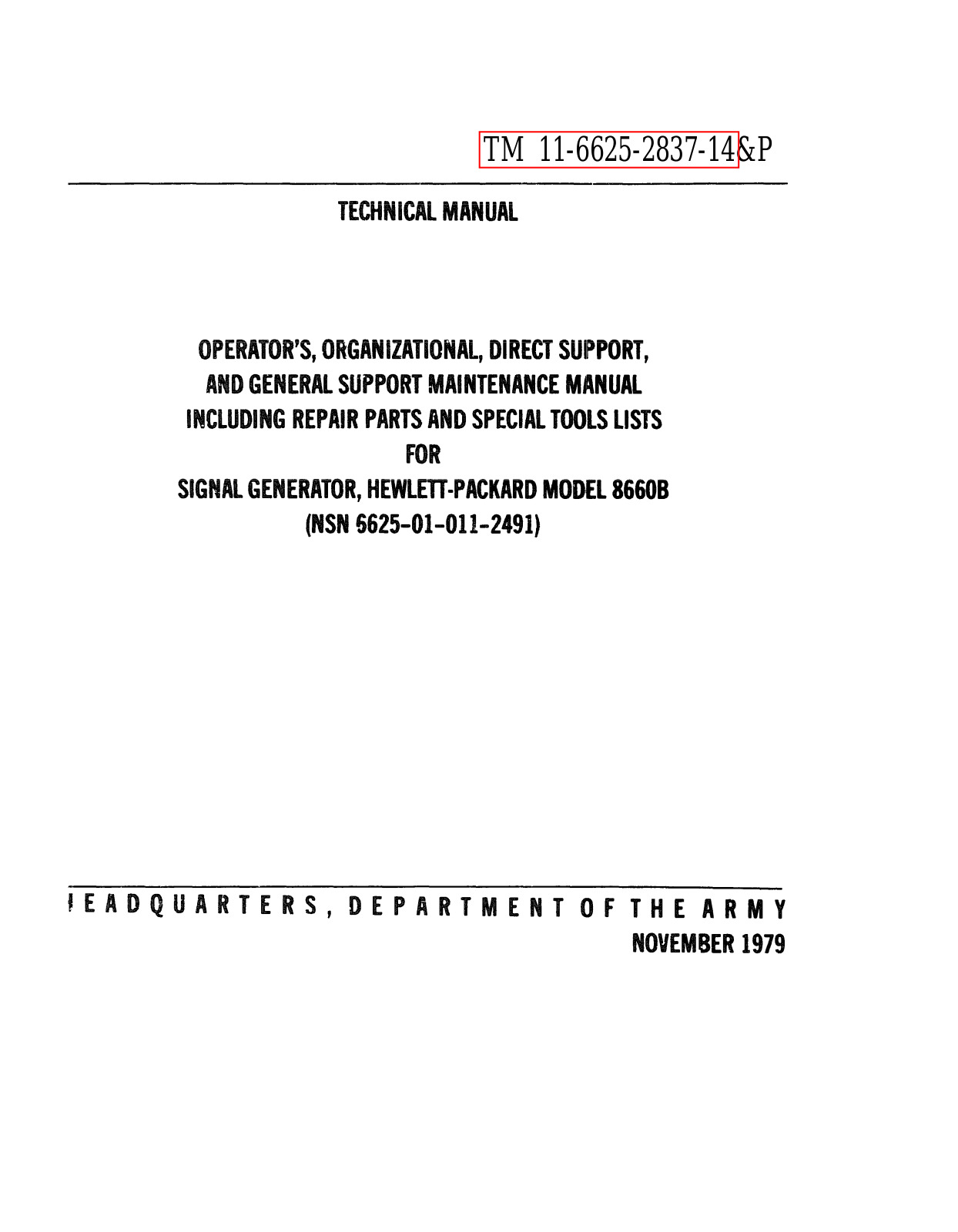 HP 8660b schematic