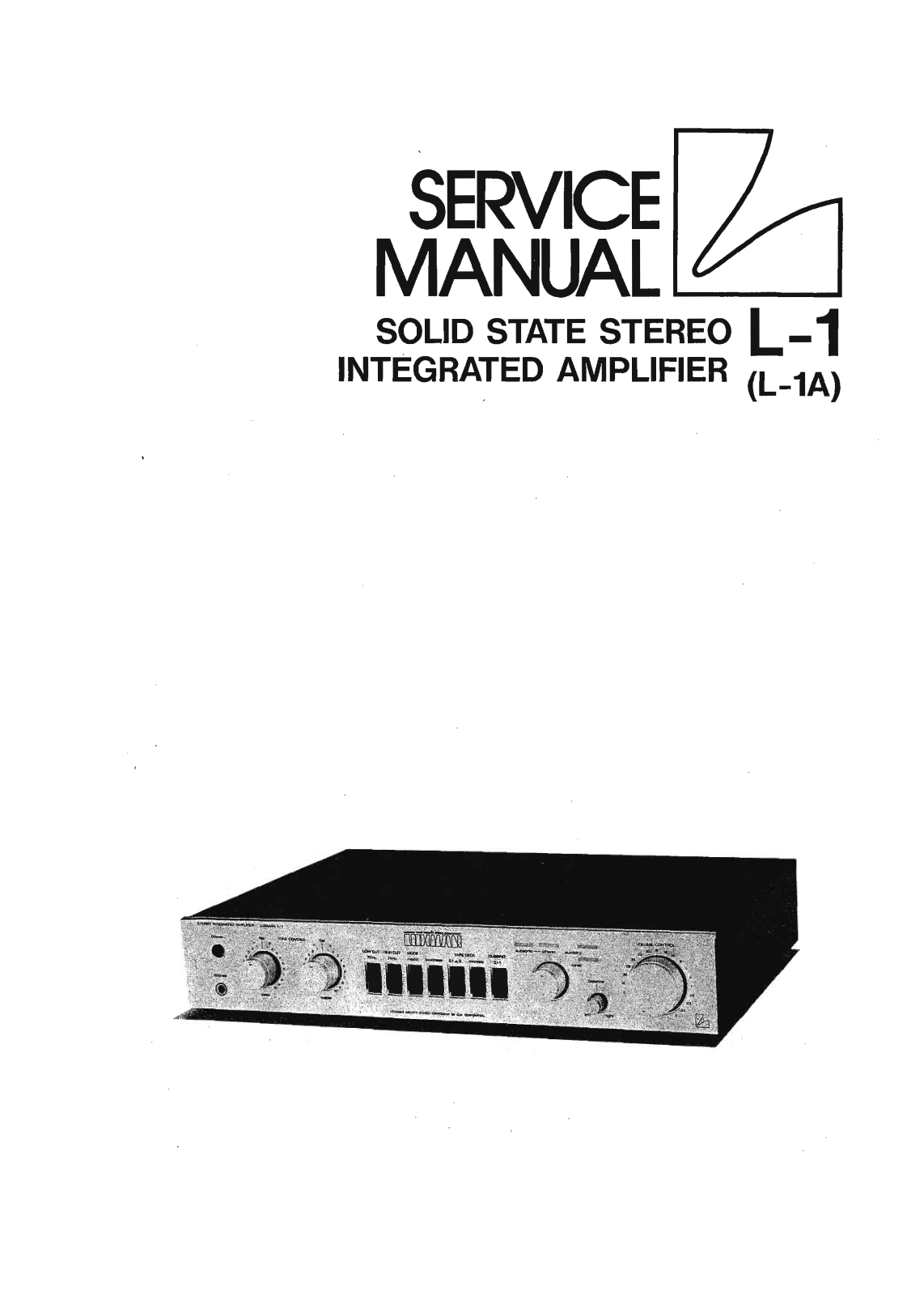 Luxman L-1 Service Manual