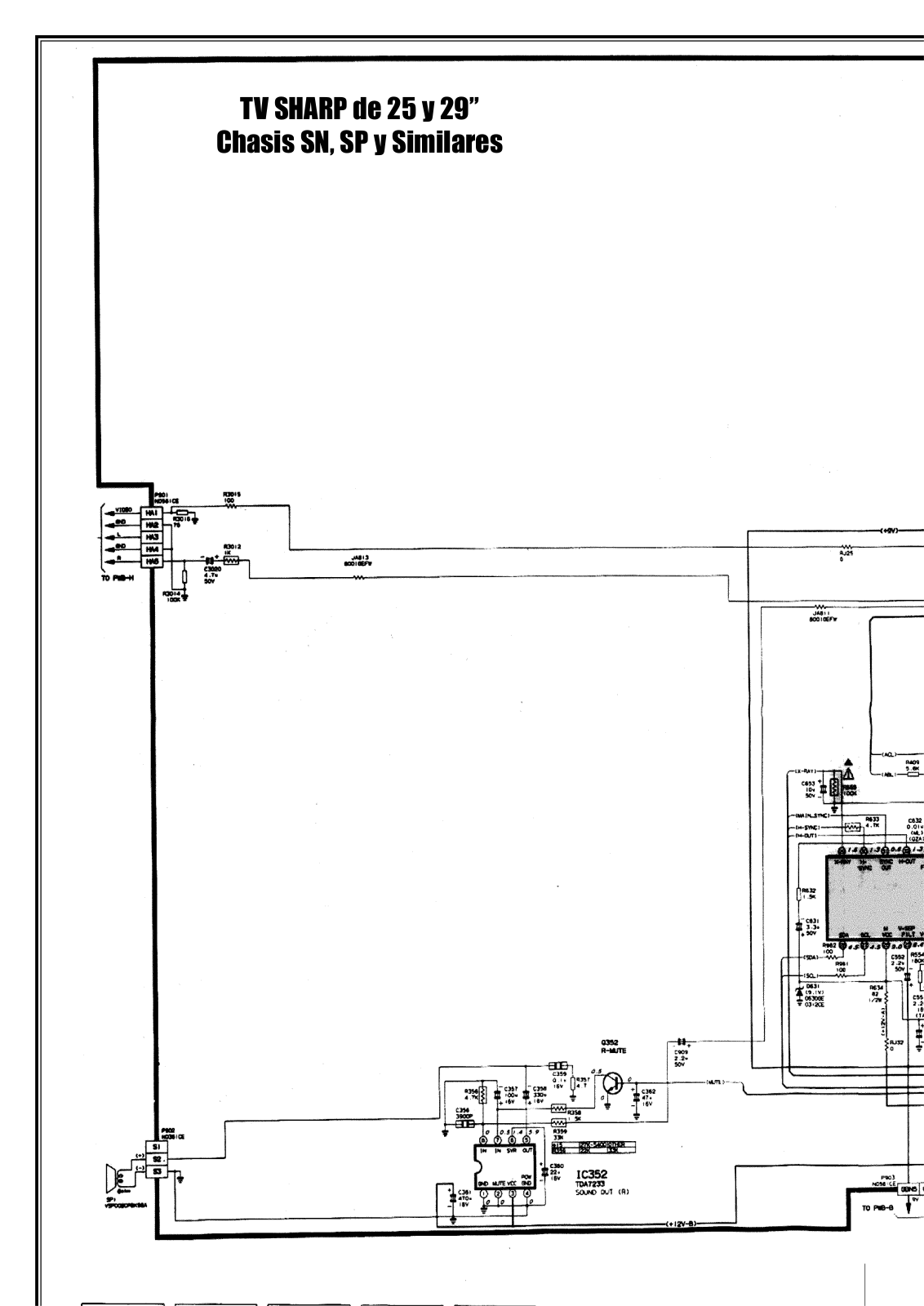 Sharp SN, SP Schematic