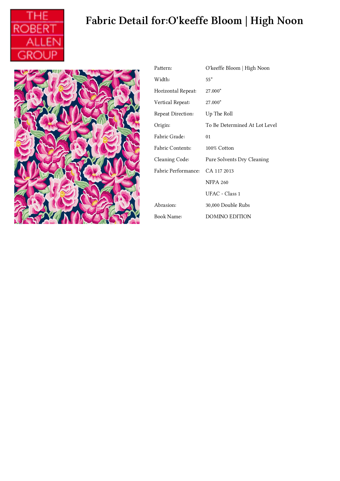 Robert Allen RALF2076 Specifications - ManualMachine.com