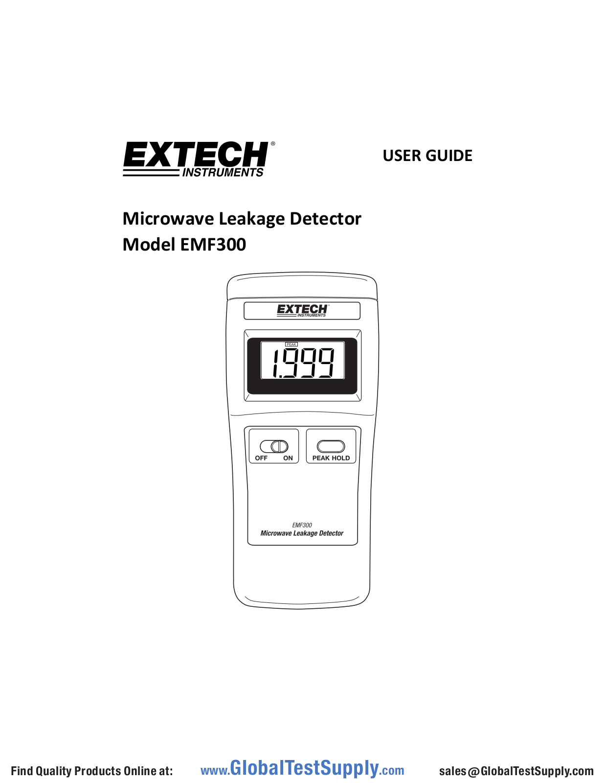 Extech Instruments EMF300 User manual
