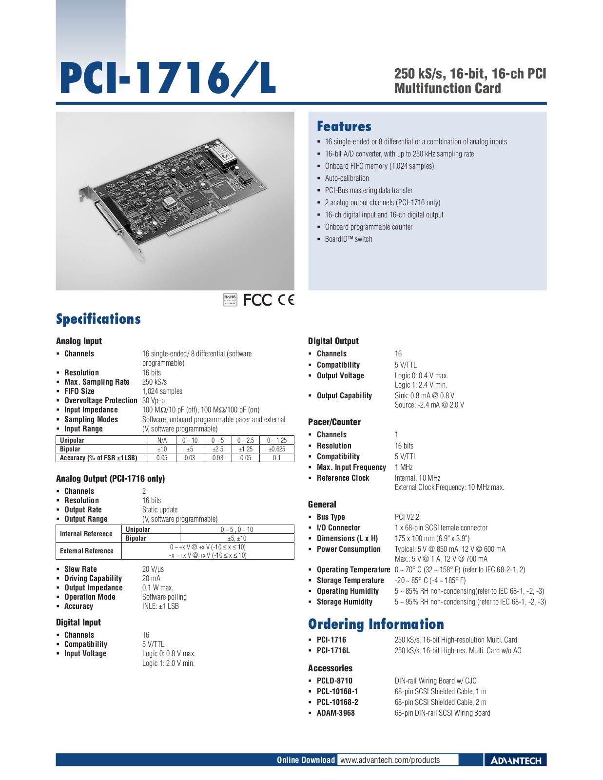 Impulse PCI-1716-L User Manual