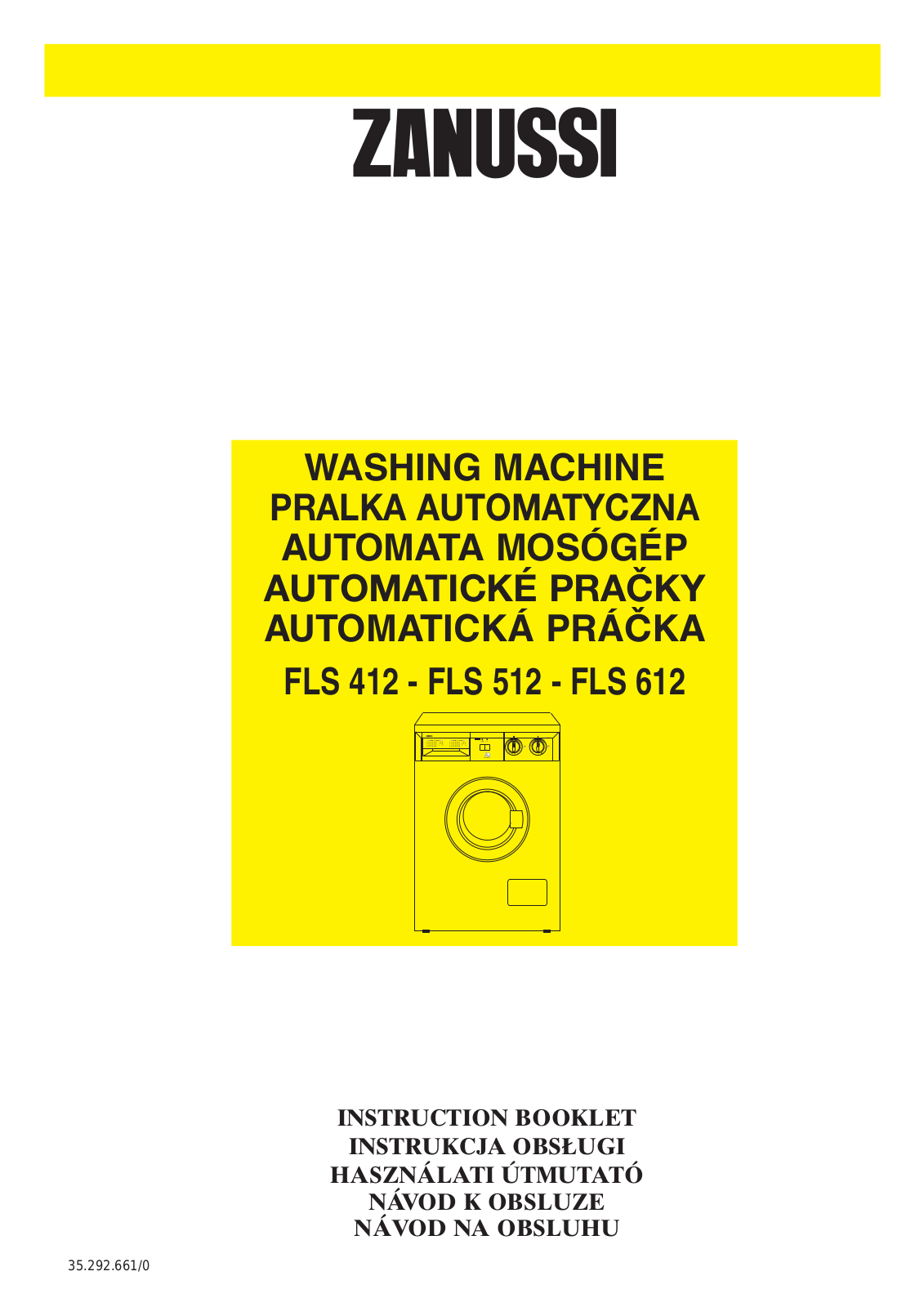 Zanussi FLS512, FLS612, FLS412 User Manual