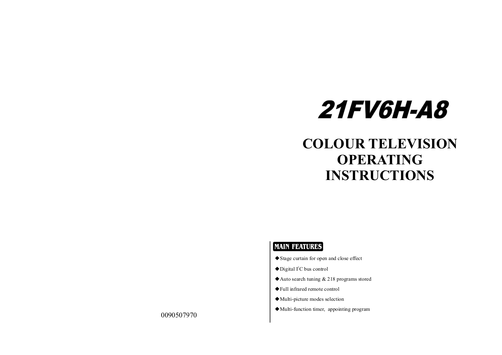 Haier 21FV6H-A8 Manual