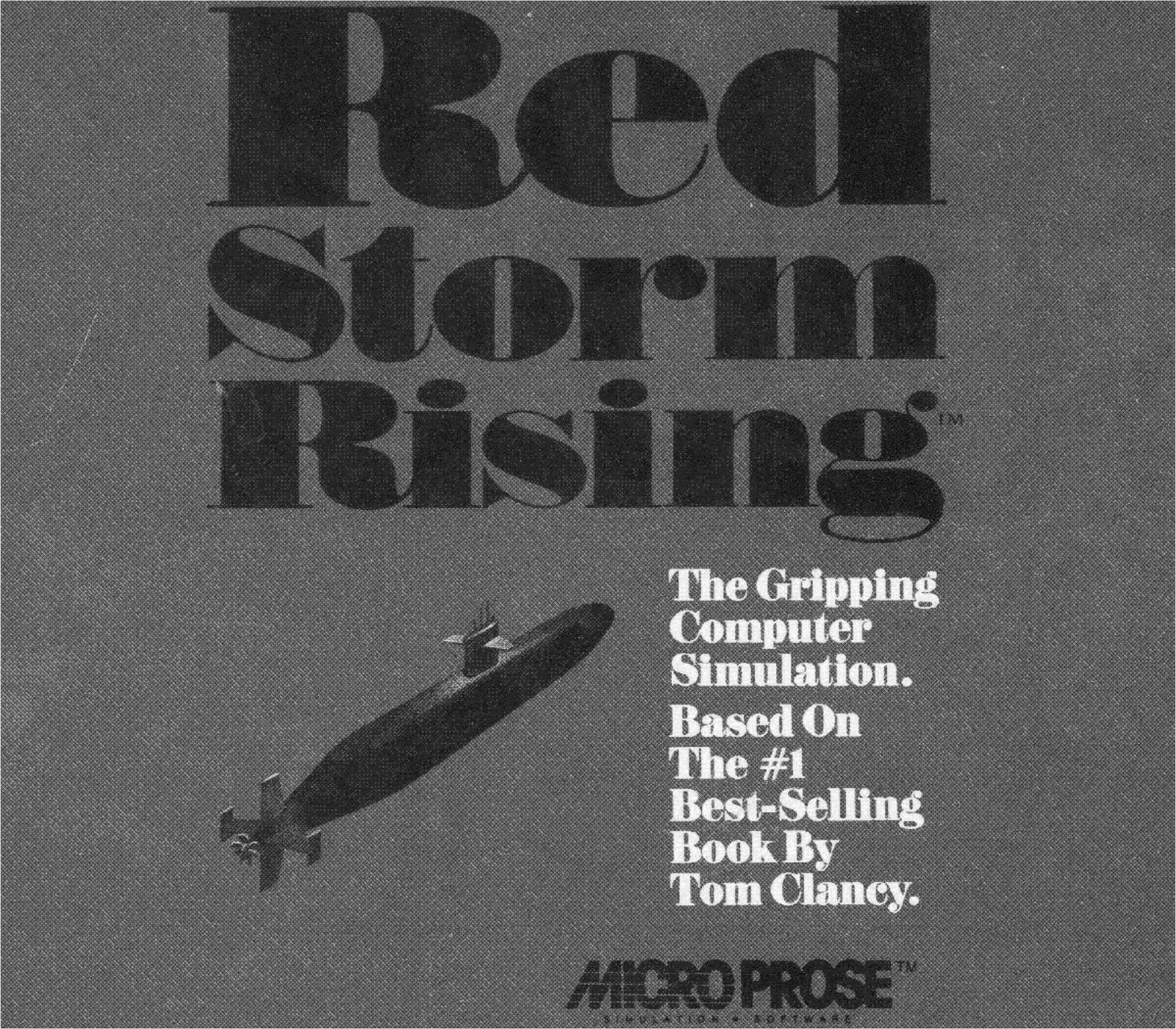 Games PC RED STORM RISING User Manual