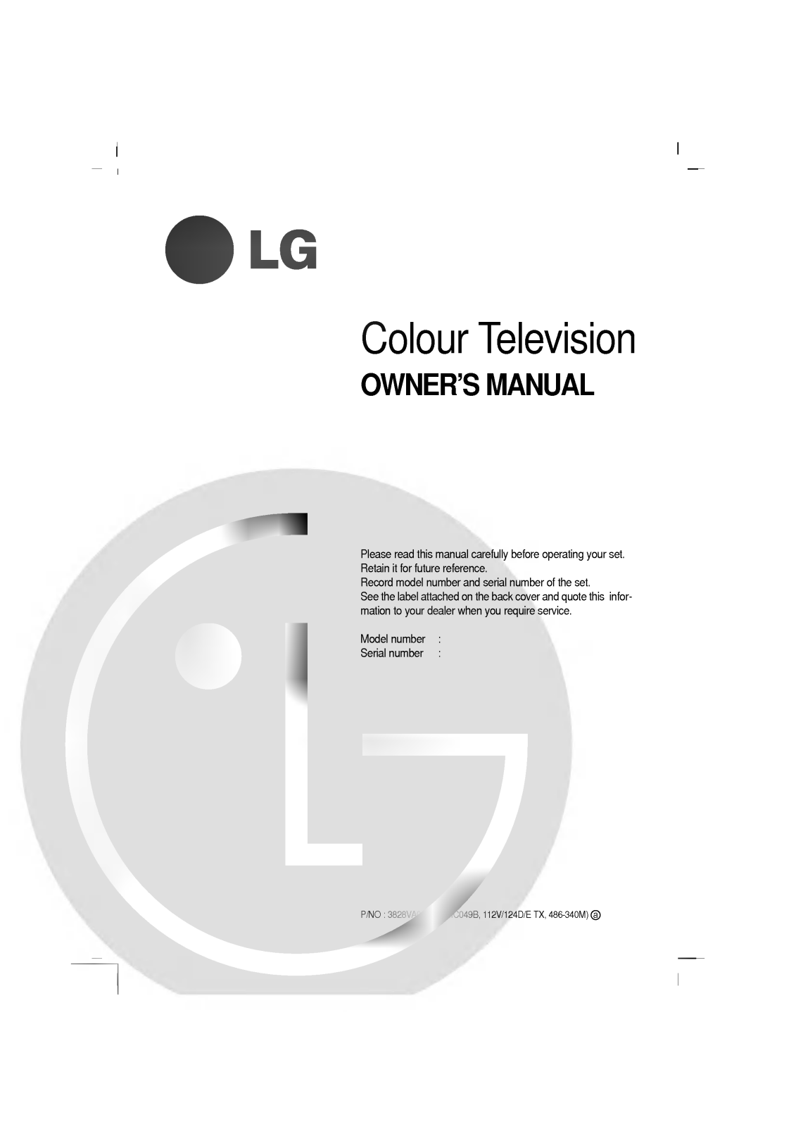 LG CT-21D35VE User guide