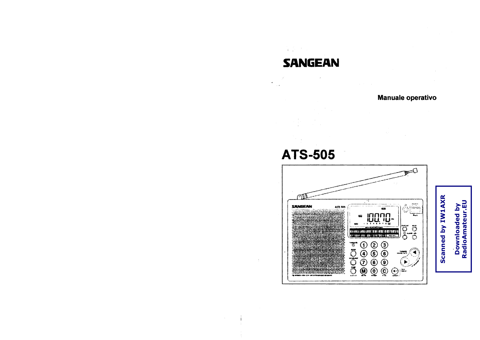 Sangean ATS-505 User Manual