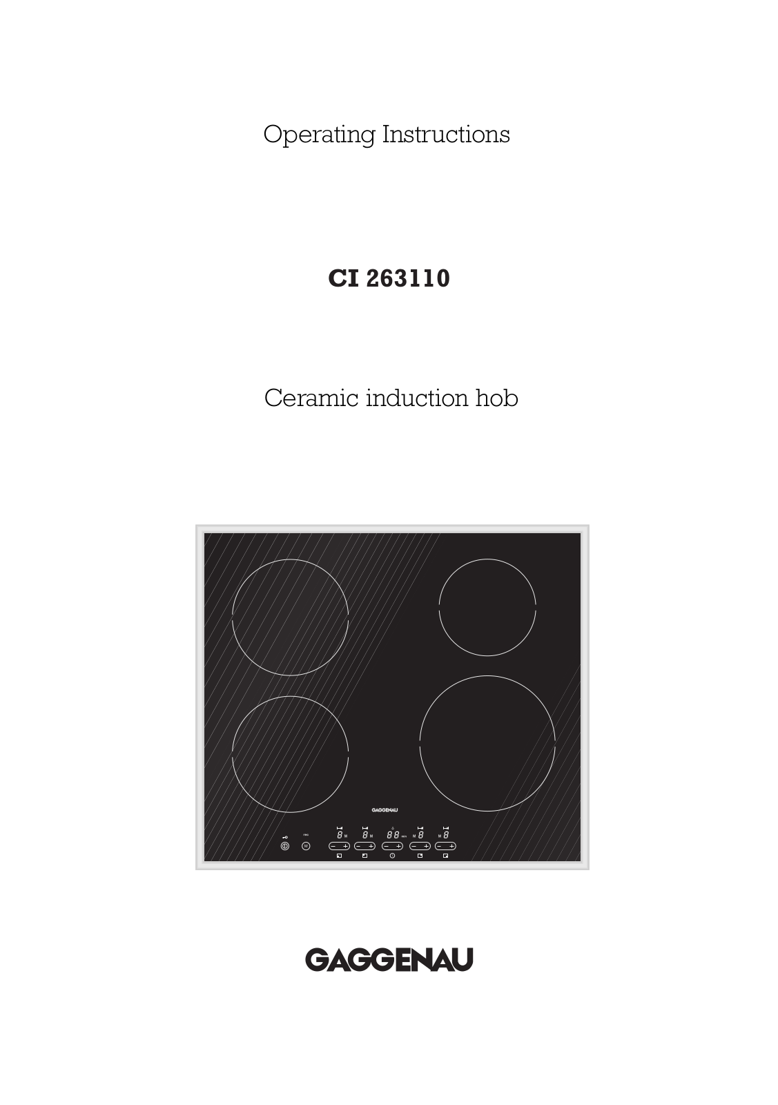 Gaggenau CI263110 User Manual