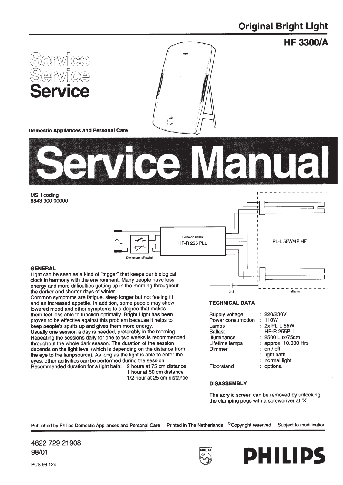 Philips HF3300A Service Manual