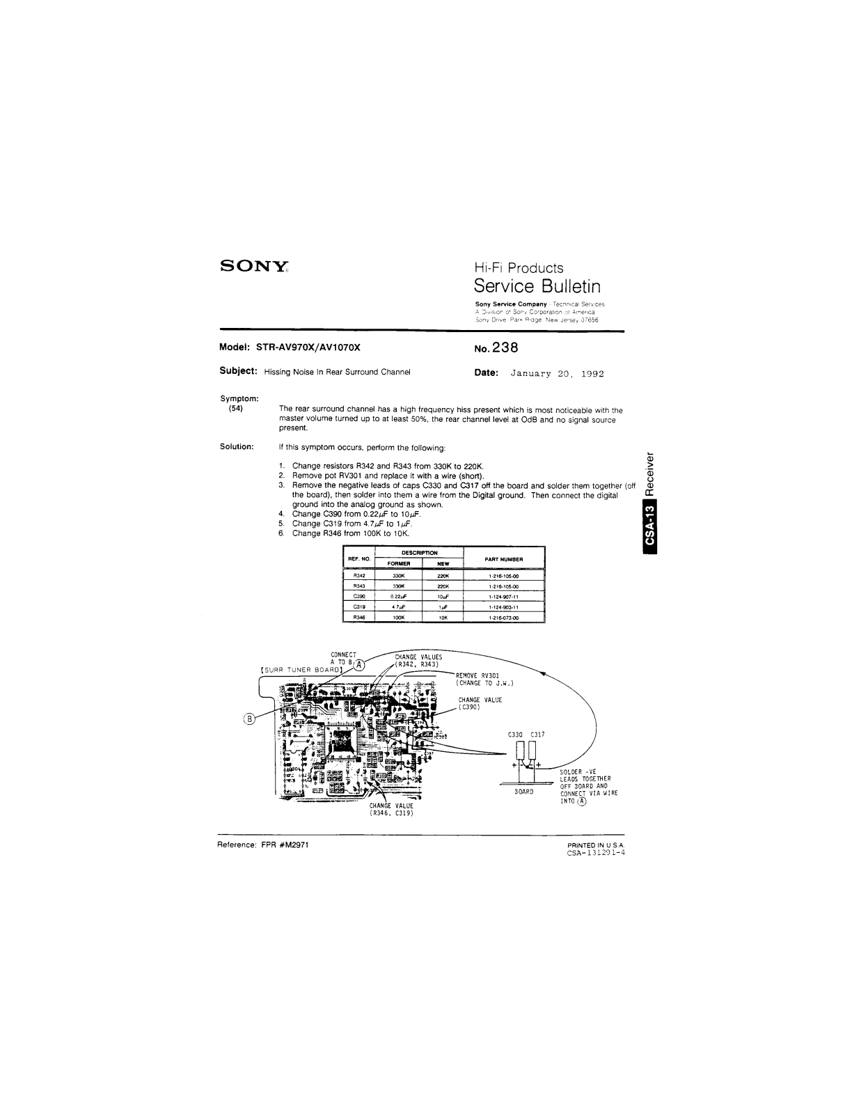 Sony STR-AV970X, STR-AV1070X Service Manual