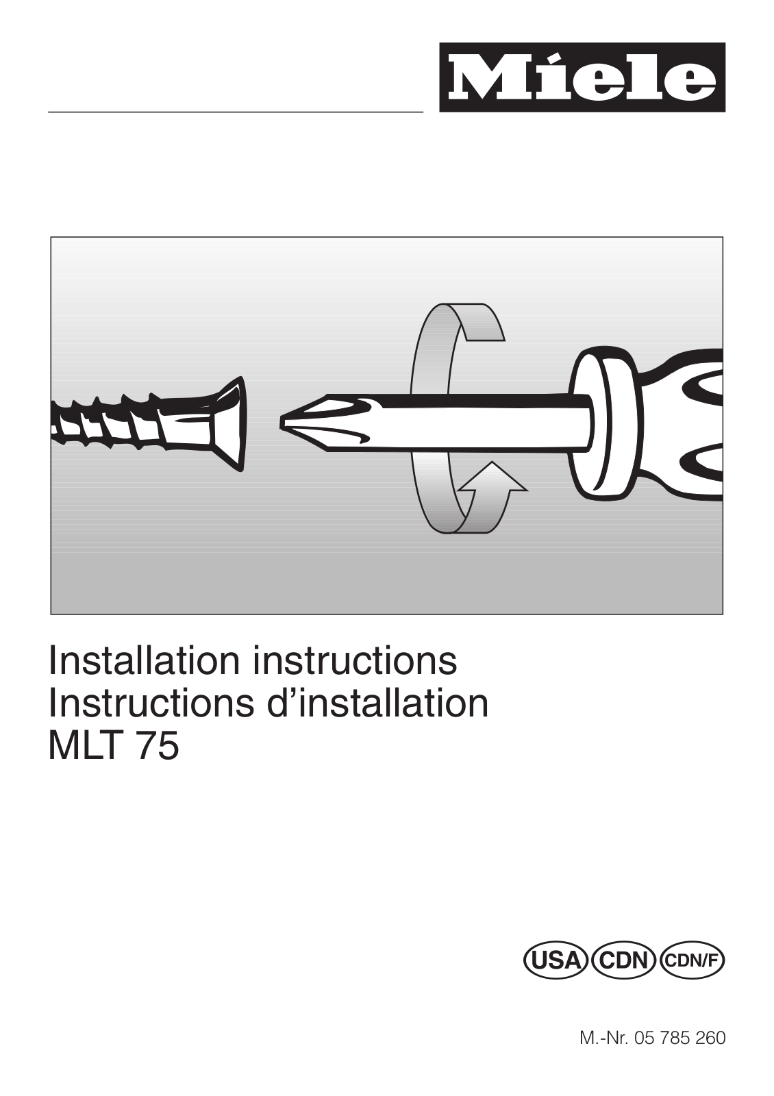 Miele MLT 75 User Manual