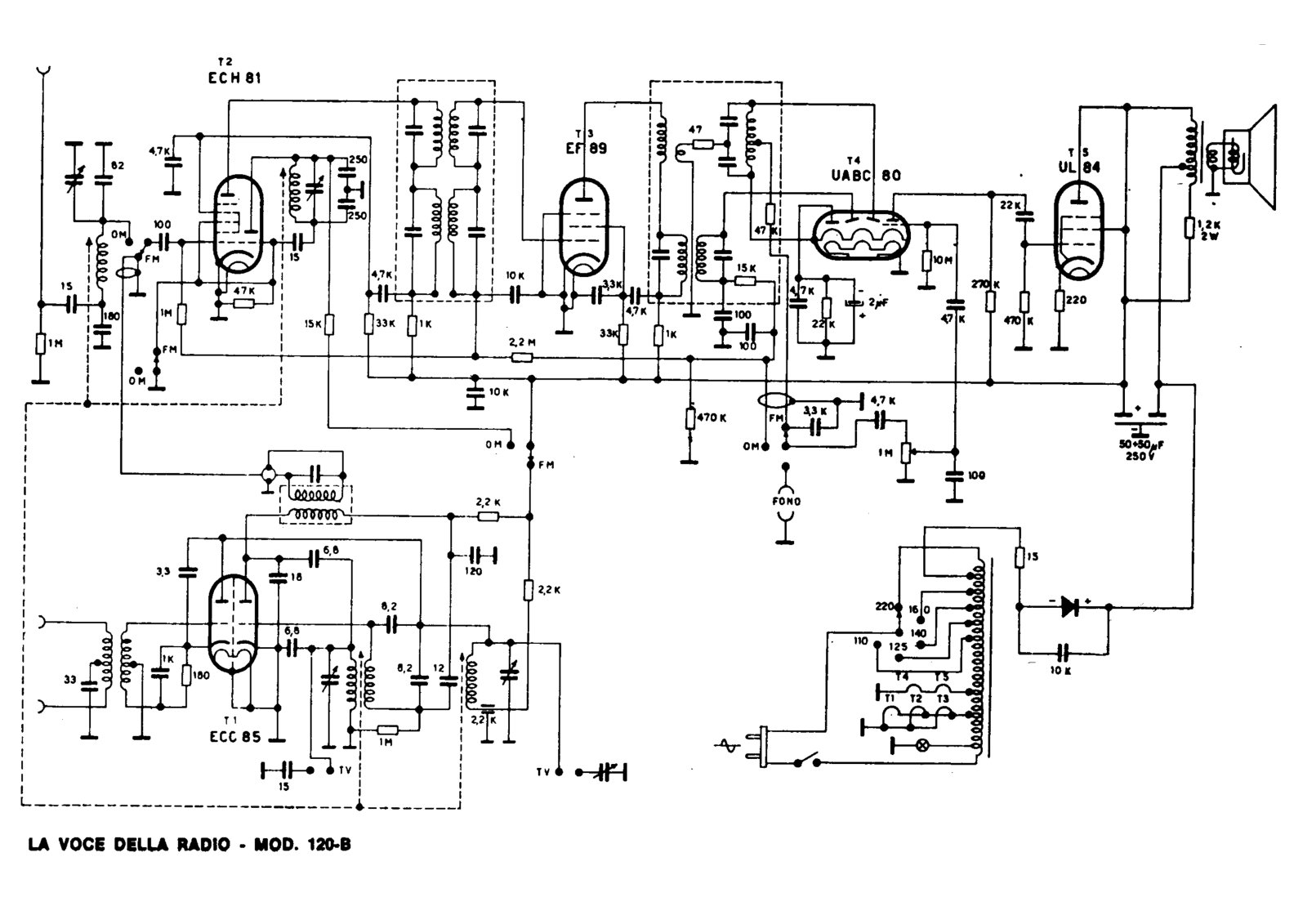 Voce Della Radio 120 schematic