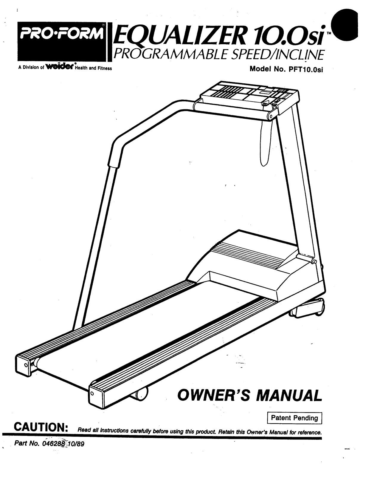 ProForm PFT100SI0, PFT100SI3, PFT100SI1, PFT100SI2, PFT100SI4 User Manual