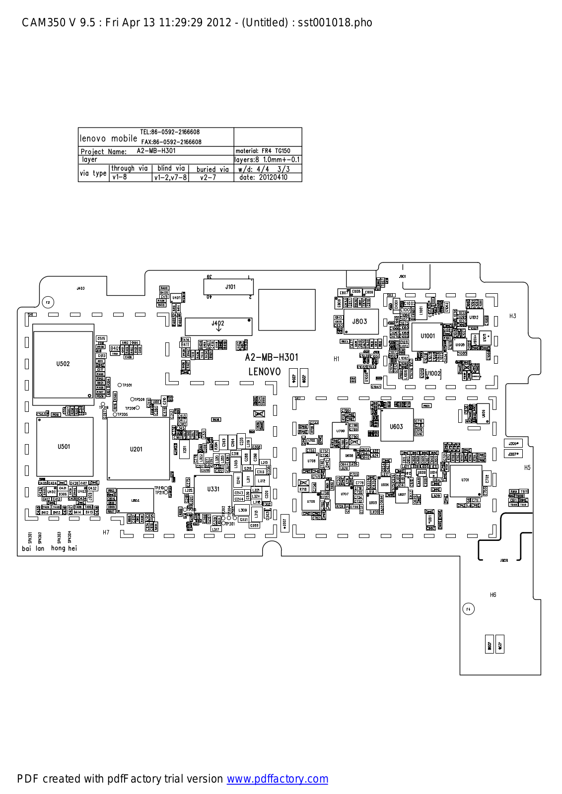 Lenovo A2107A Schematic