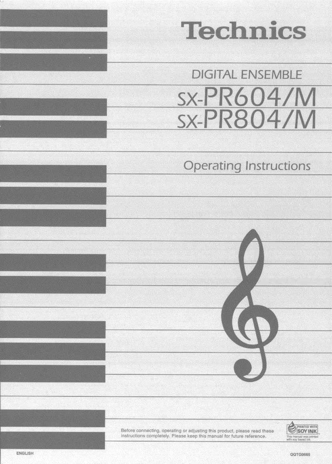 Panasonic sx-pr604m Operation Manual