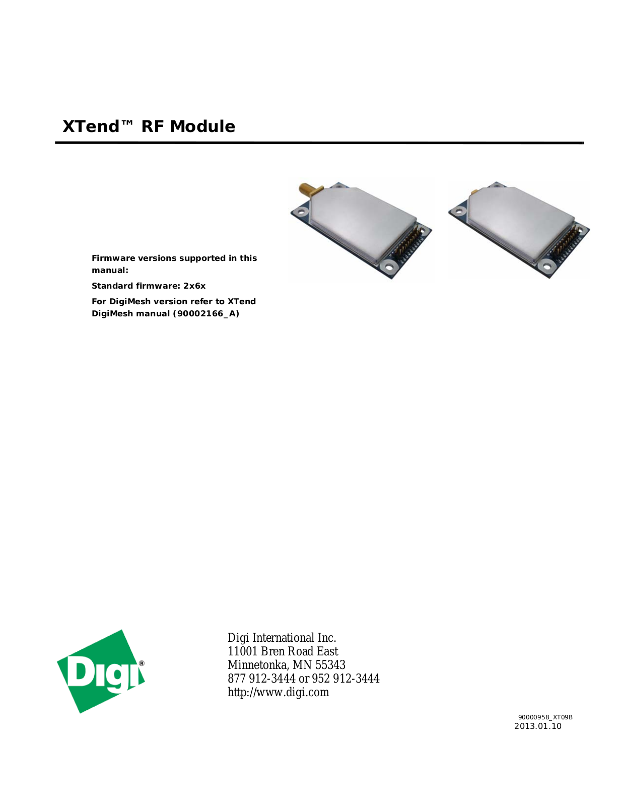 Digi 9XTENDB User Manual