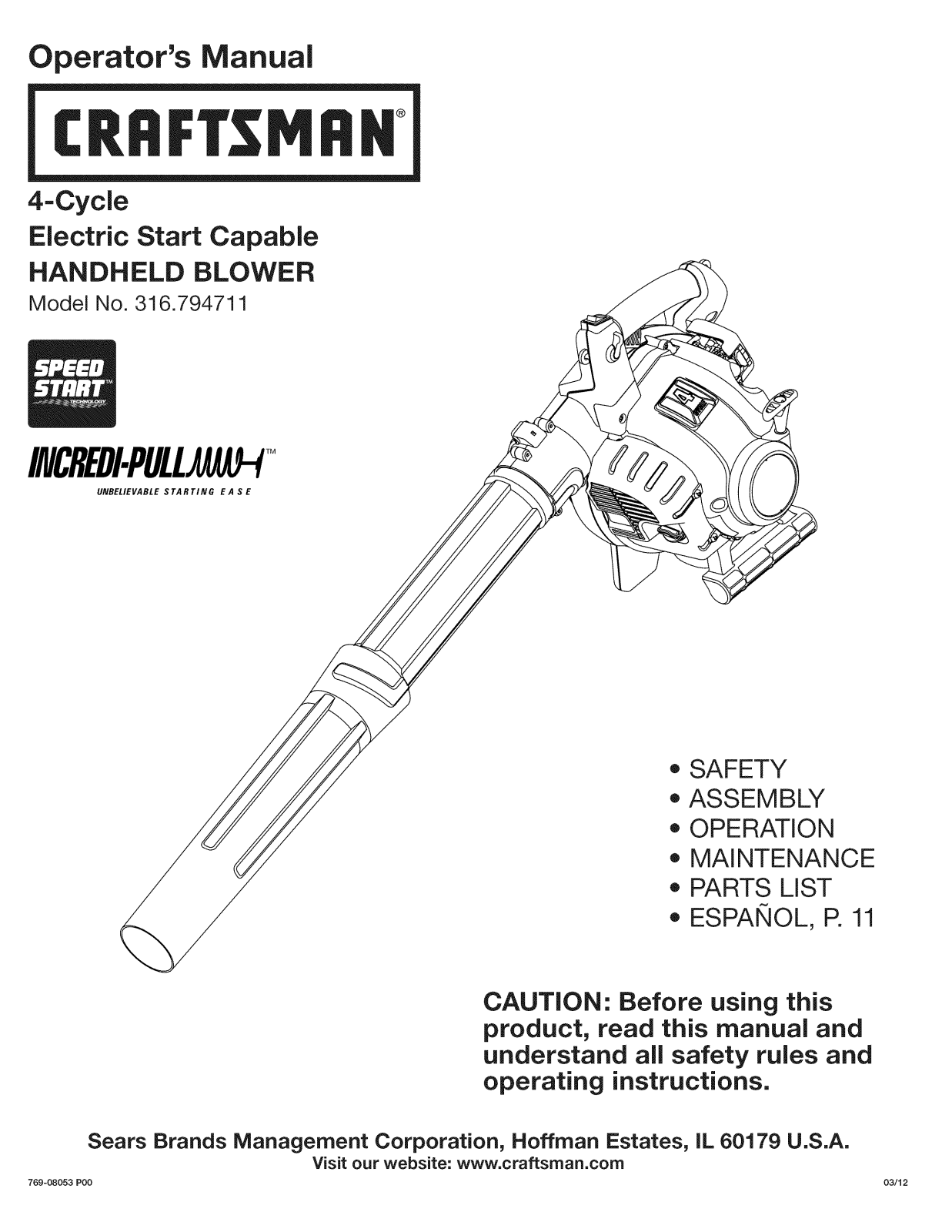 MTD 41AS4ESG099 Owner’s Manual