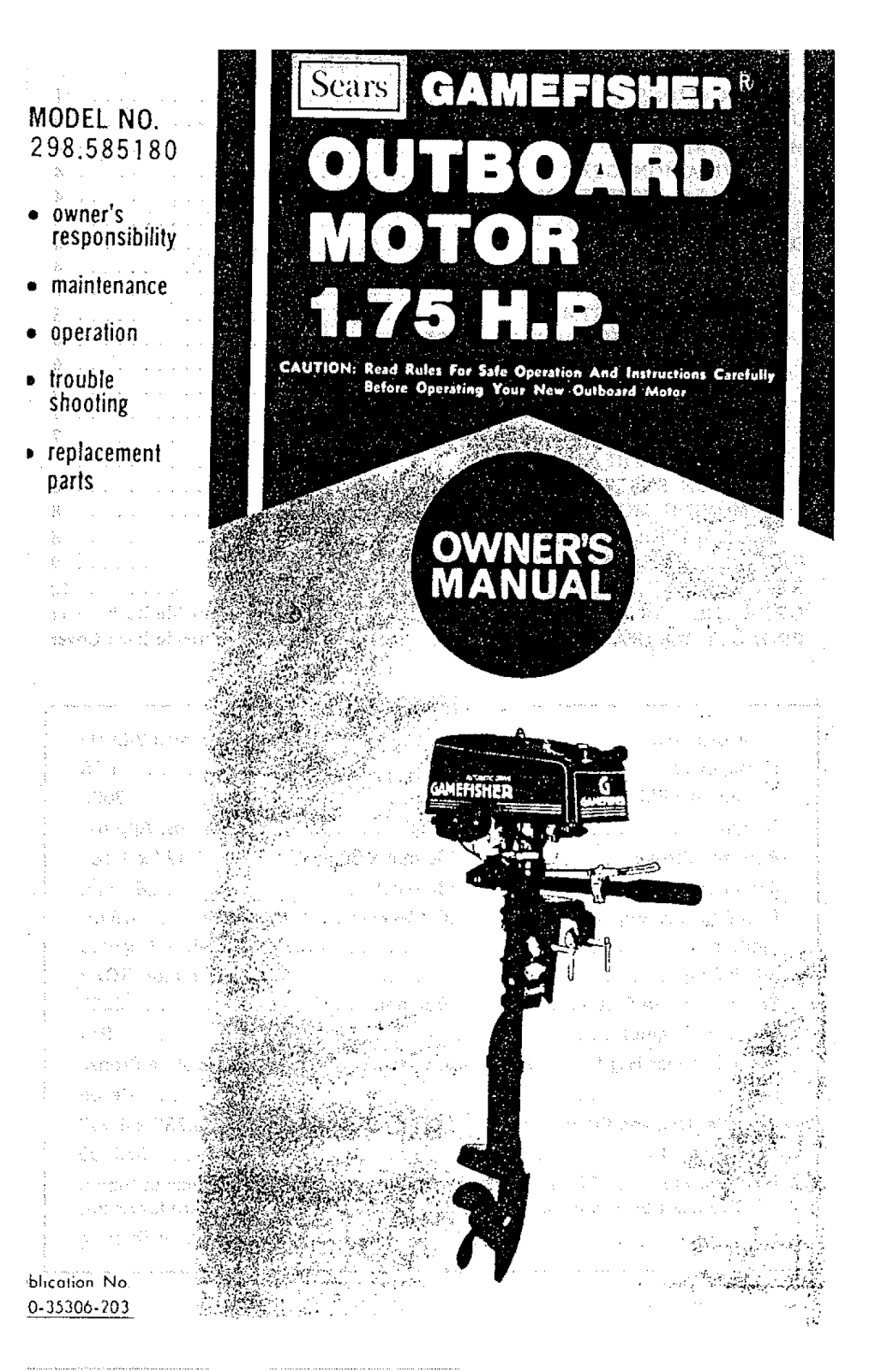 Craftsman 298585180 Owner’s Manual