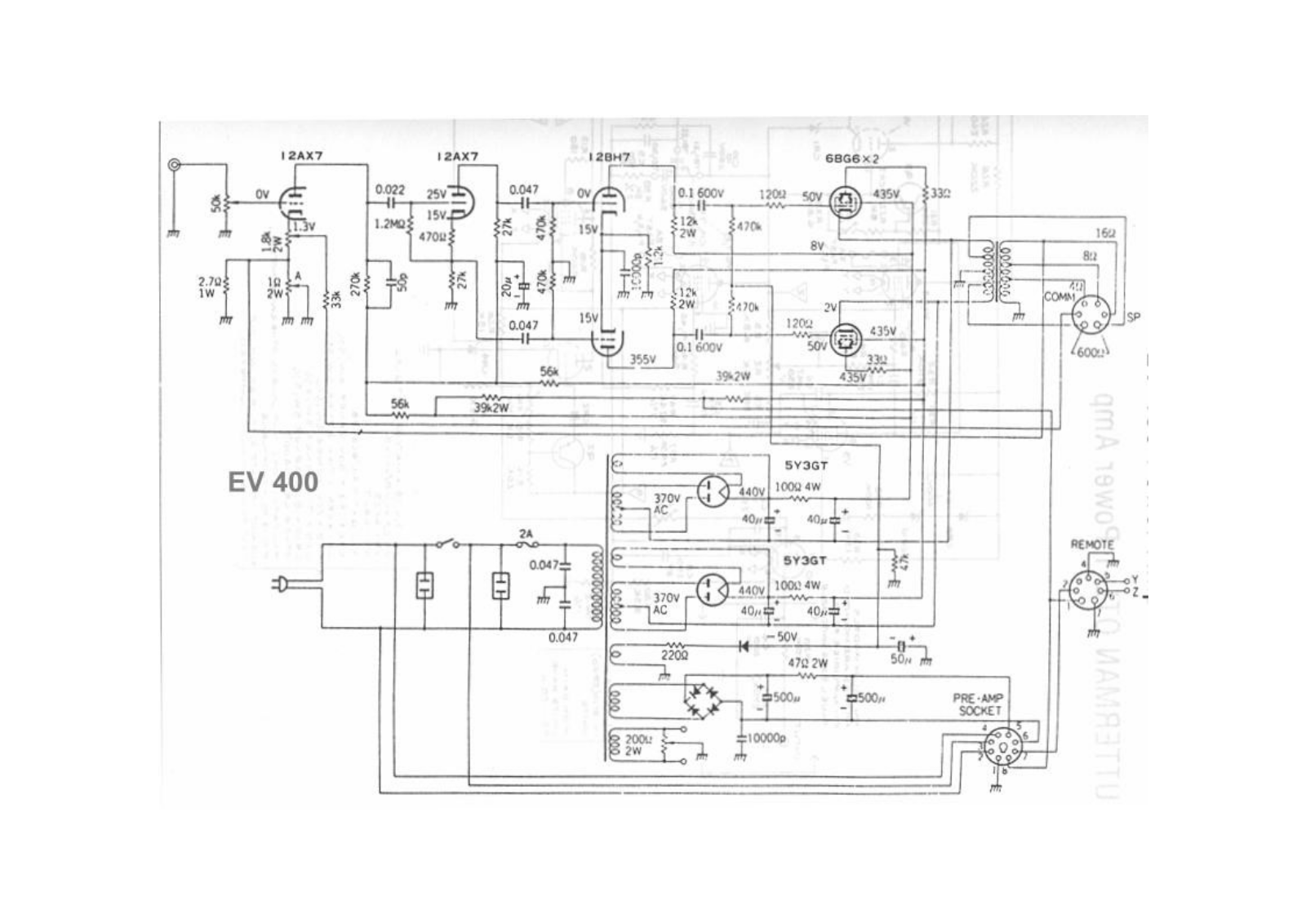 Electro-Voice EV400 Schematic - ManualMachine.com