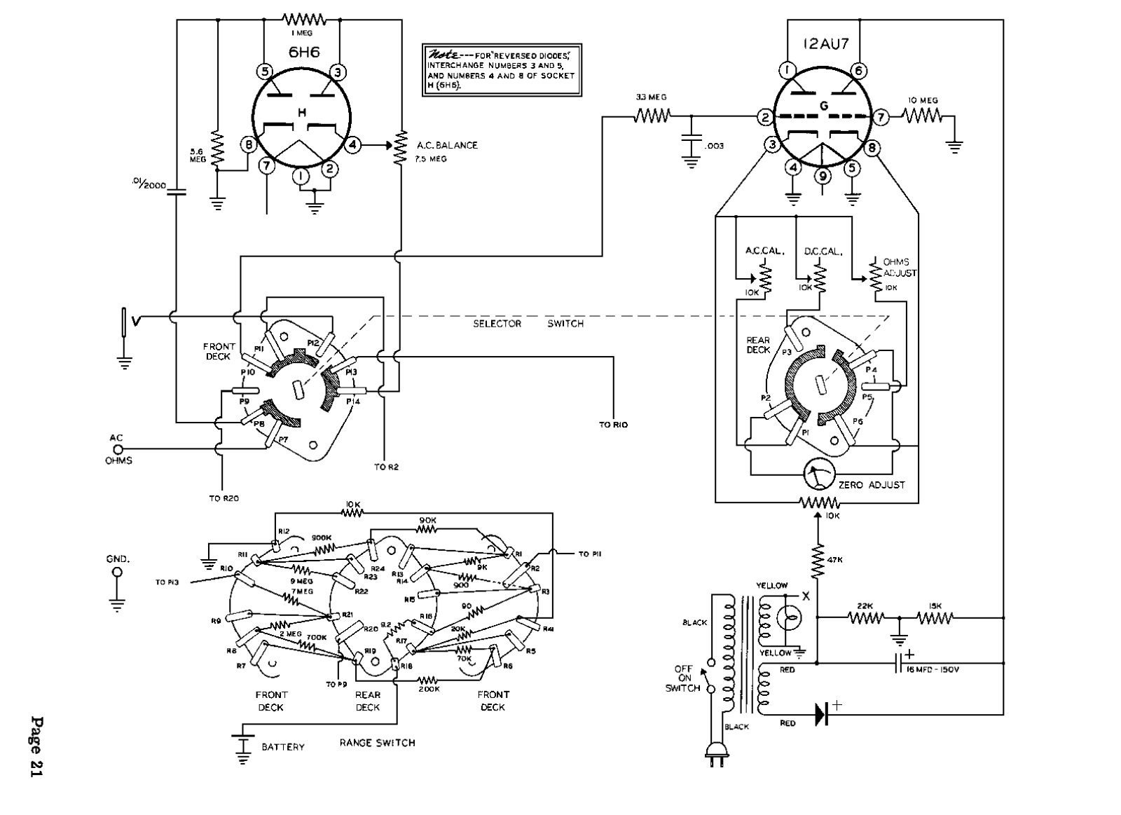 Heath Company V-6 Schematic