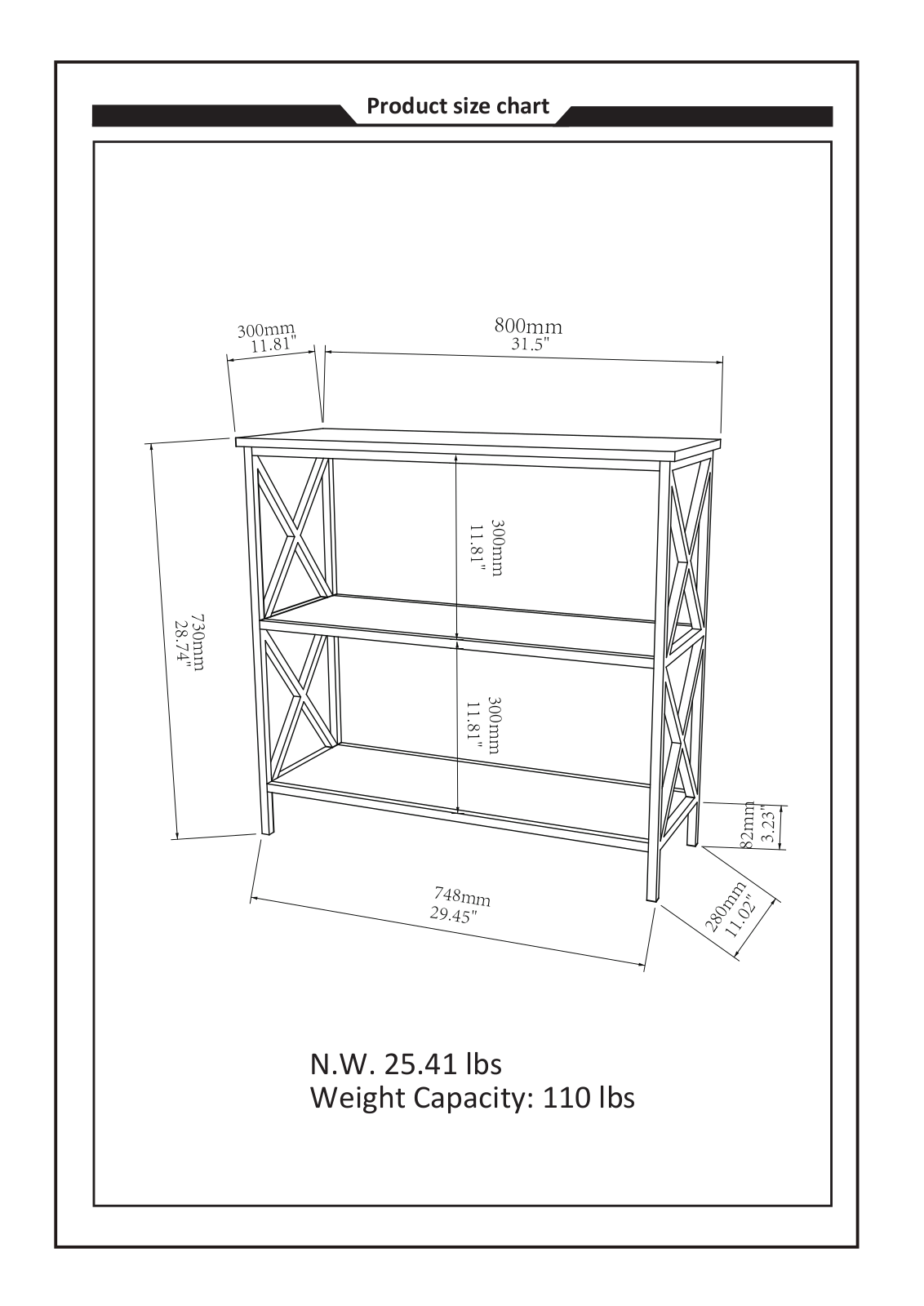 Andover Mills ADML4556 Dimensions - ManualMachine.com