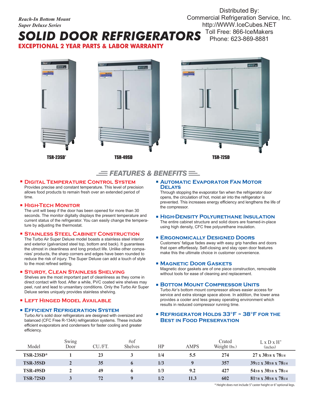 Jet Spray TSR-35SD User Manual