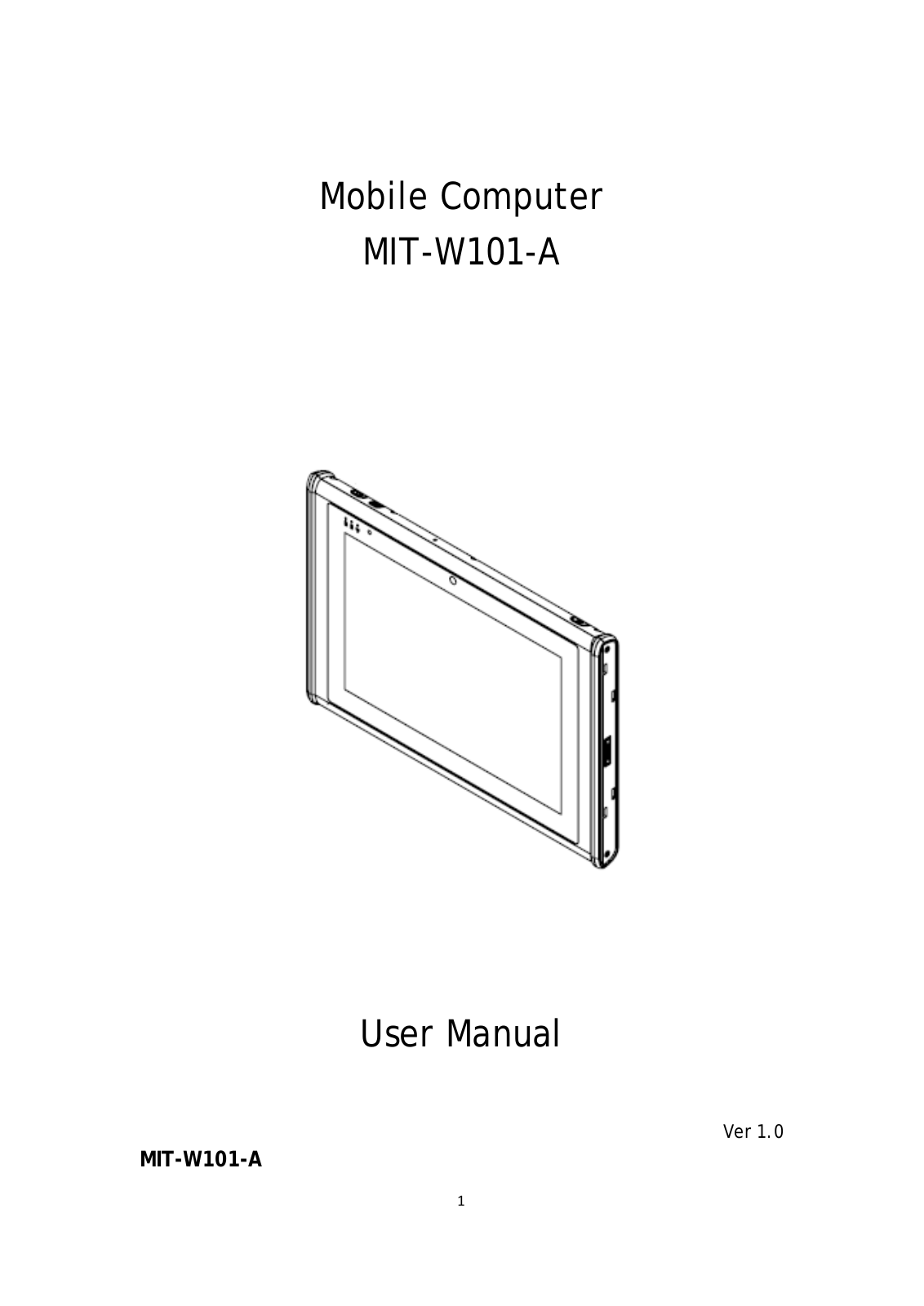 Advantech MITW101A1 User Manual