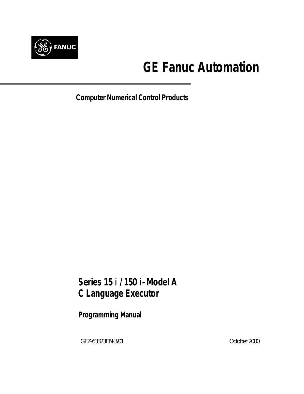 fanuc 15 i A, 150 i A Programming Manual