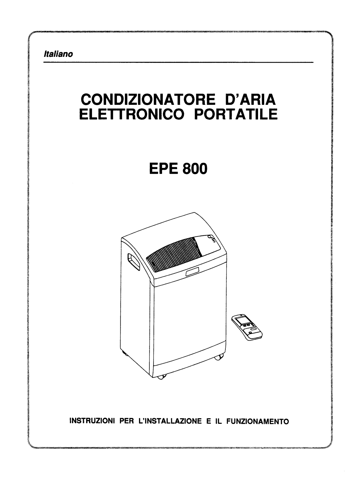 AEG EPE800 User Manual