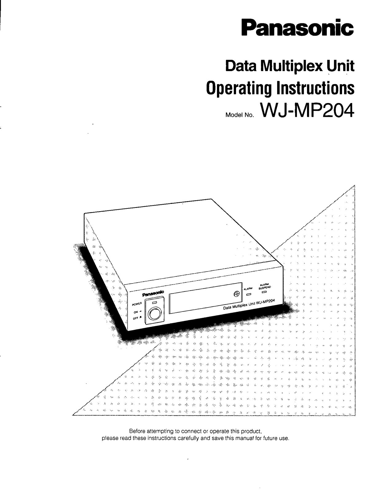 Panasonic WJ-MP204P User Manual