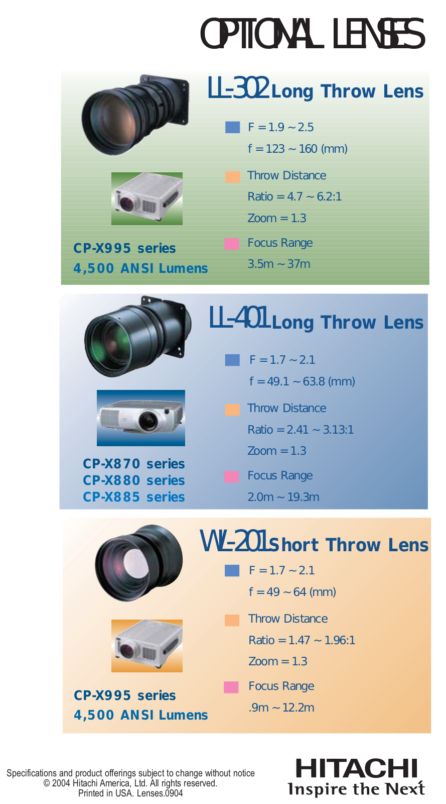 Hitachi LL-302, WL-201 User Manual