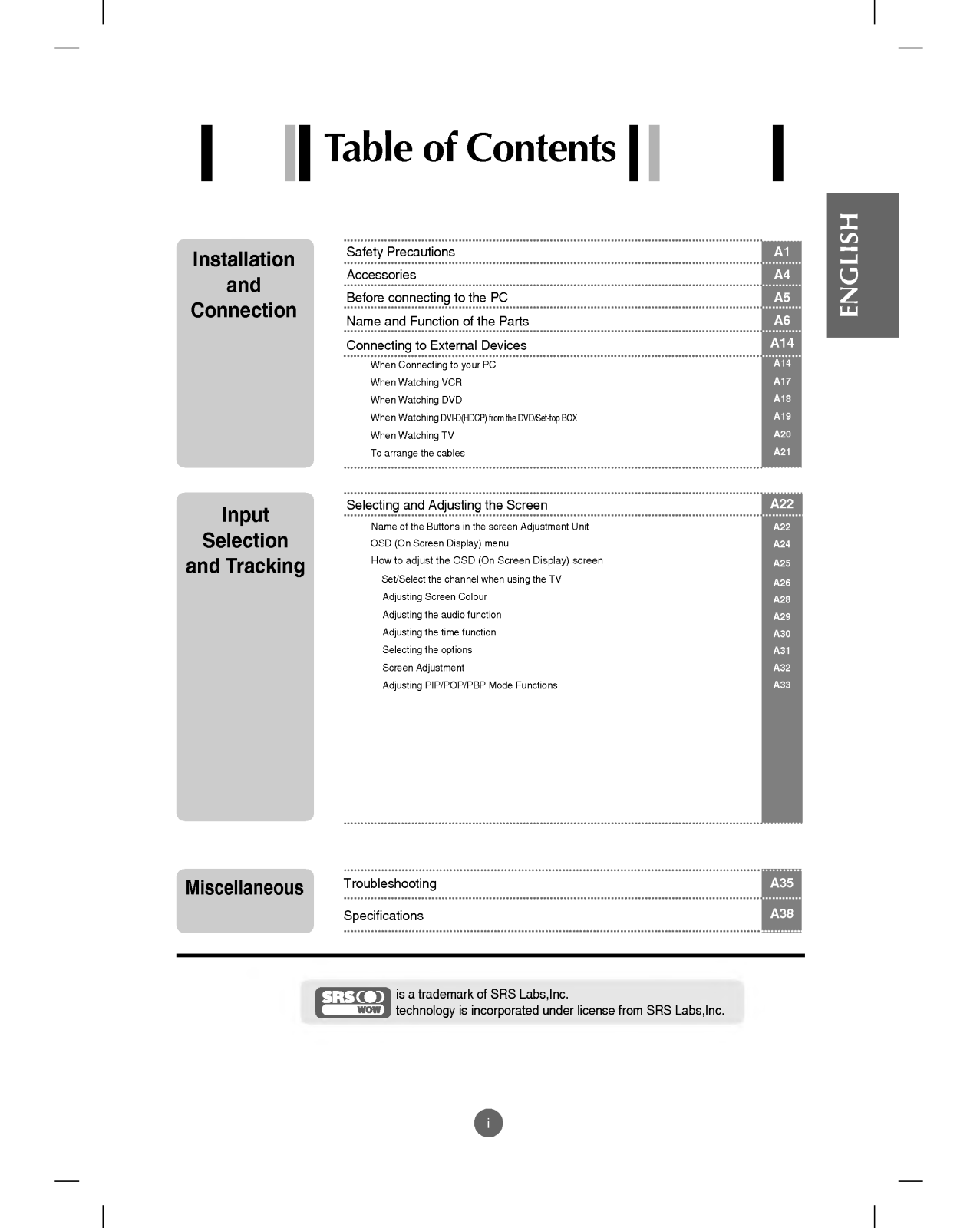 LG M1940A-RT User Manual