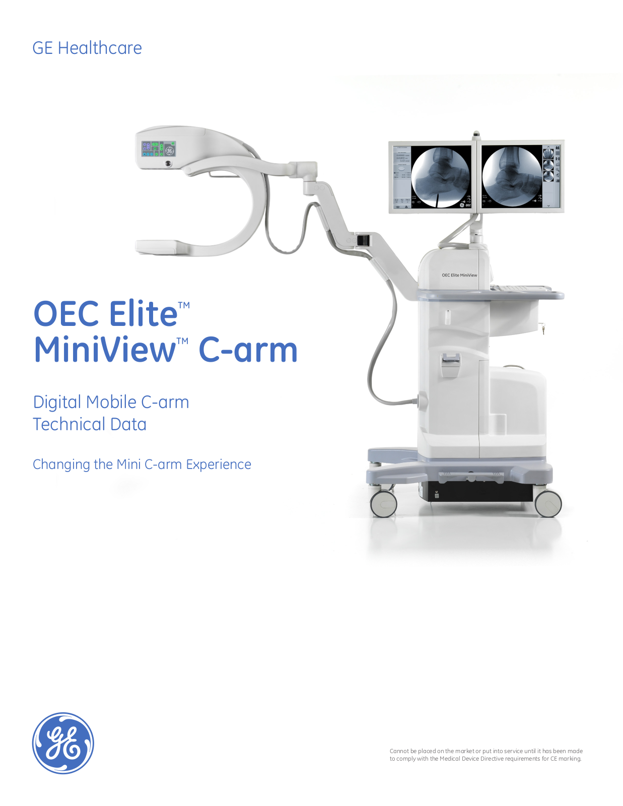 GE OEC Elite, MiniView C-arm User manual