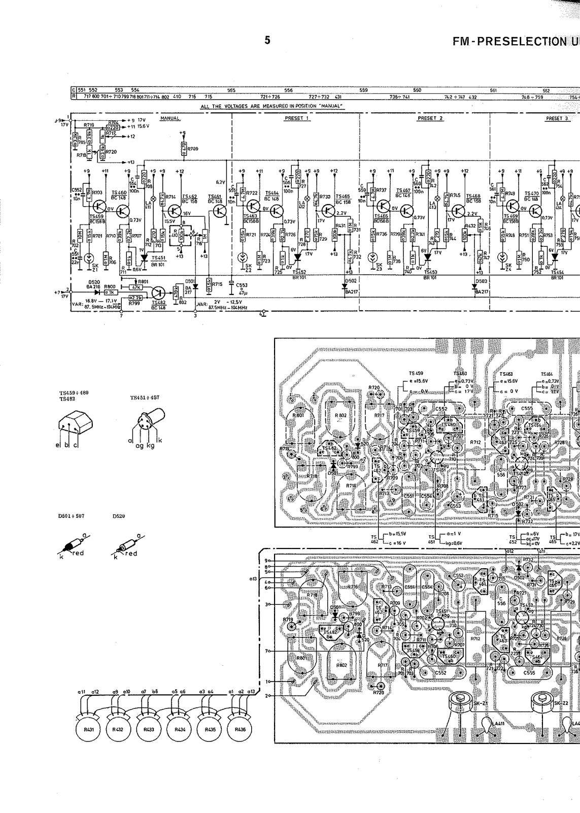 Philips 22-RH-720 Schematic