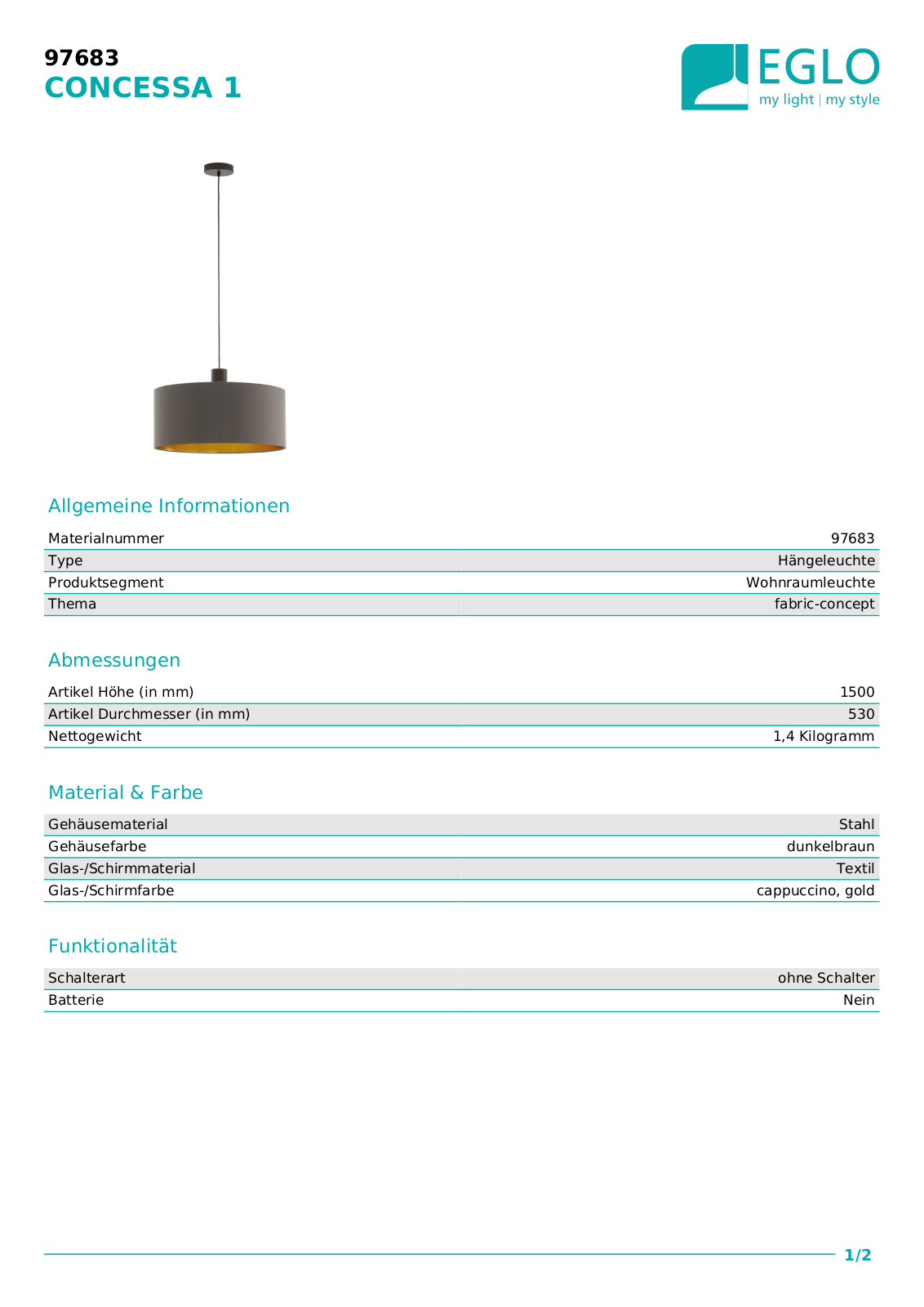 Eglo 97683 Service Manual