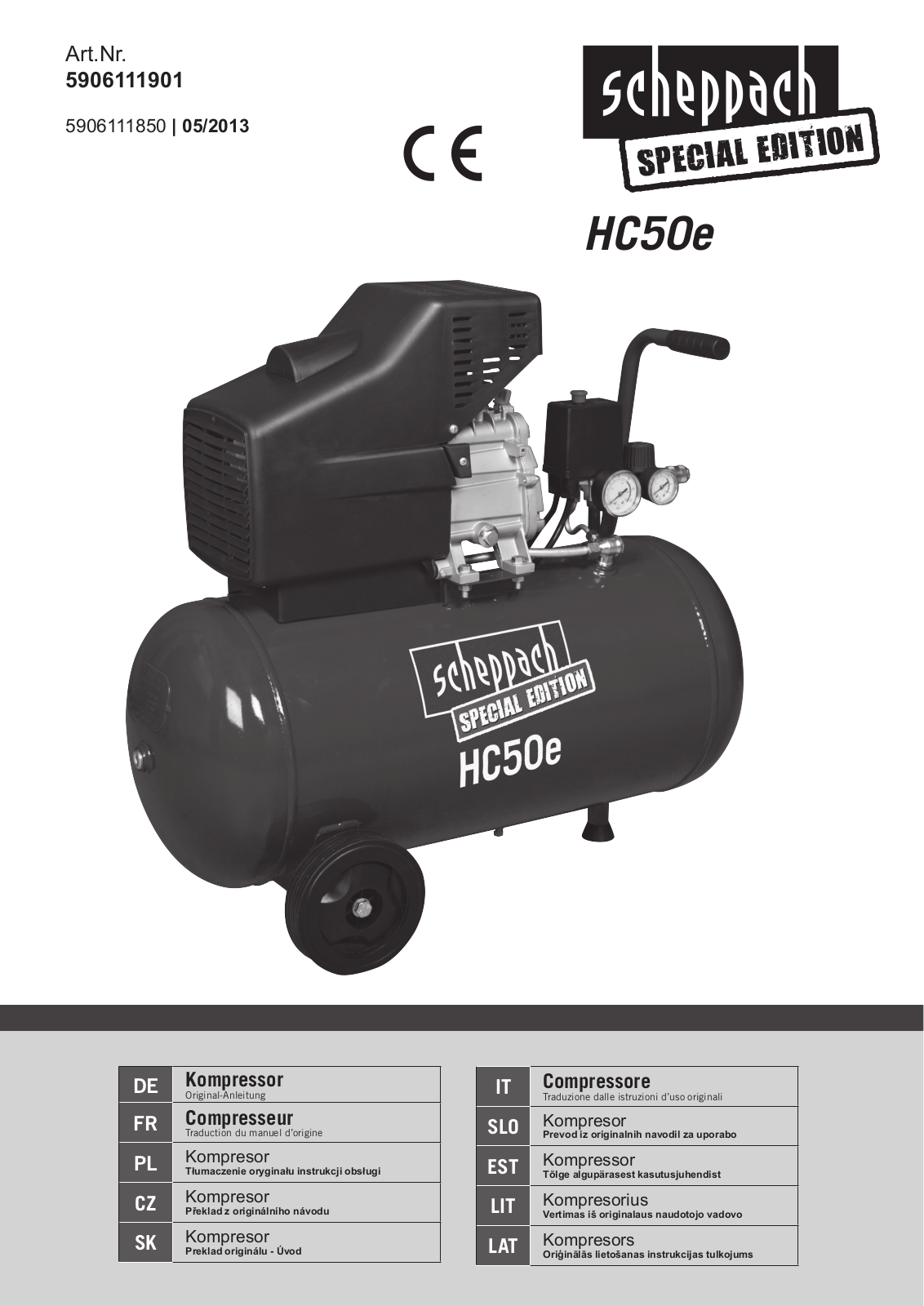 Scheppach HC50e User Manual