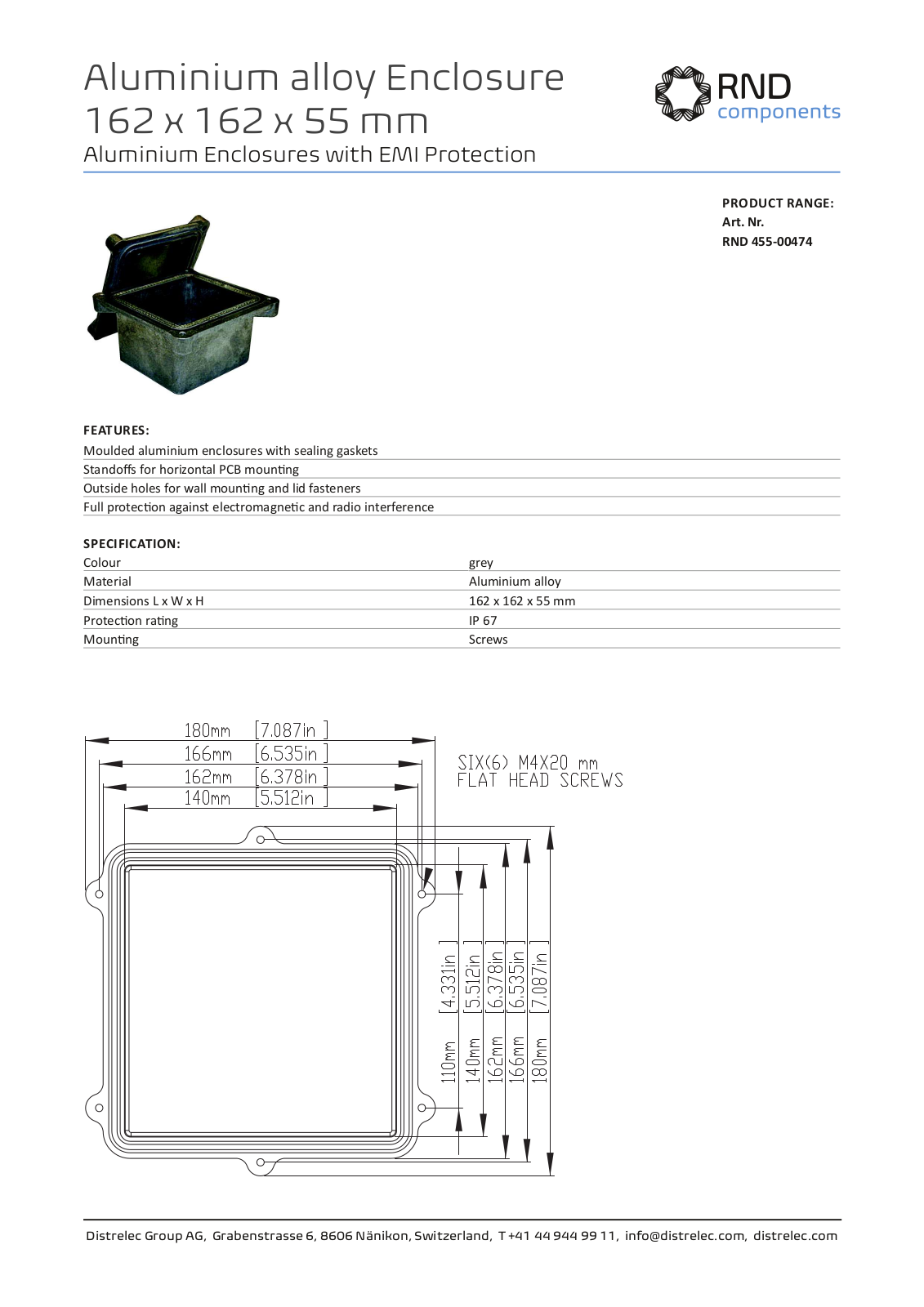 RND COMPONENTS RND 455-00474 Datasheet - ManualMachine.com
