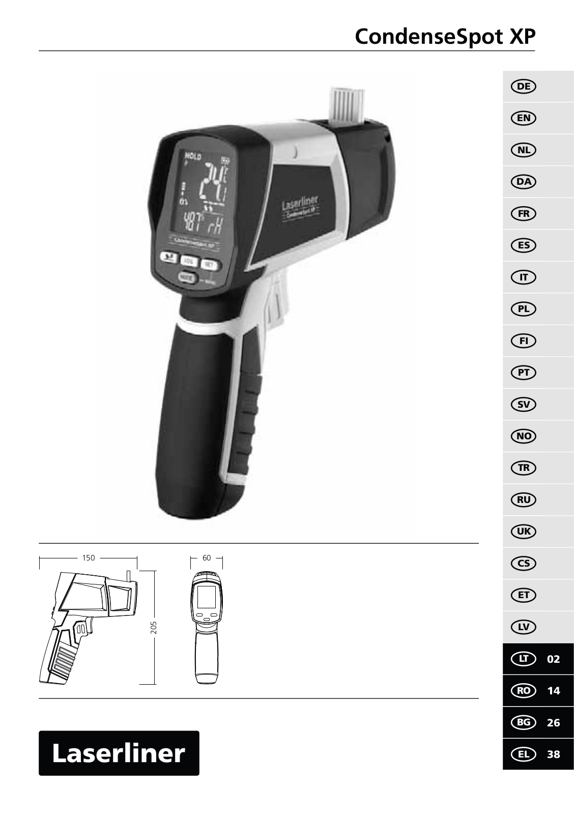 Laserliner CondenseSpot XP User guide