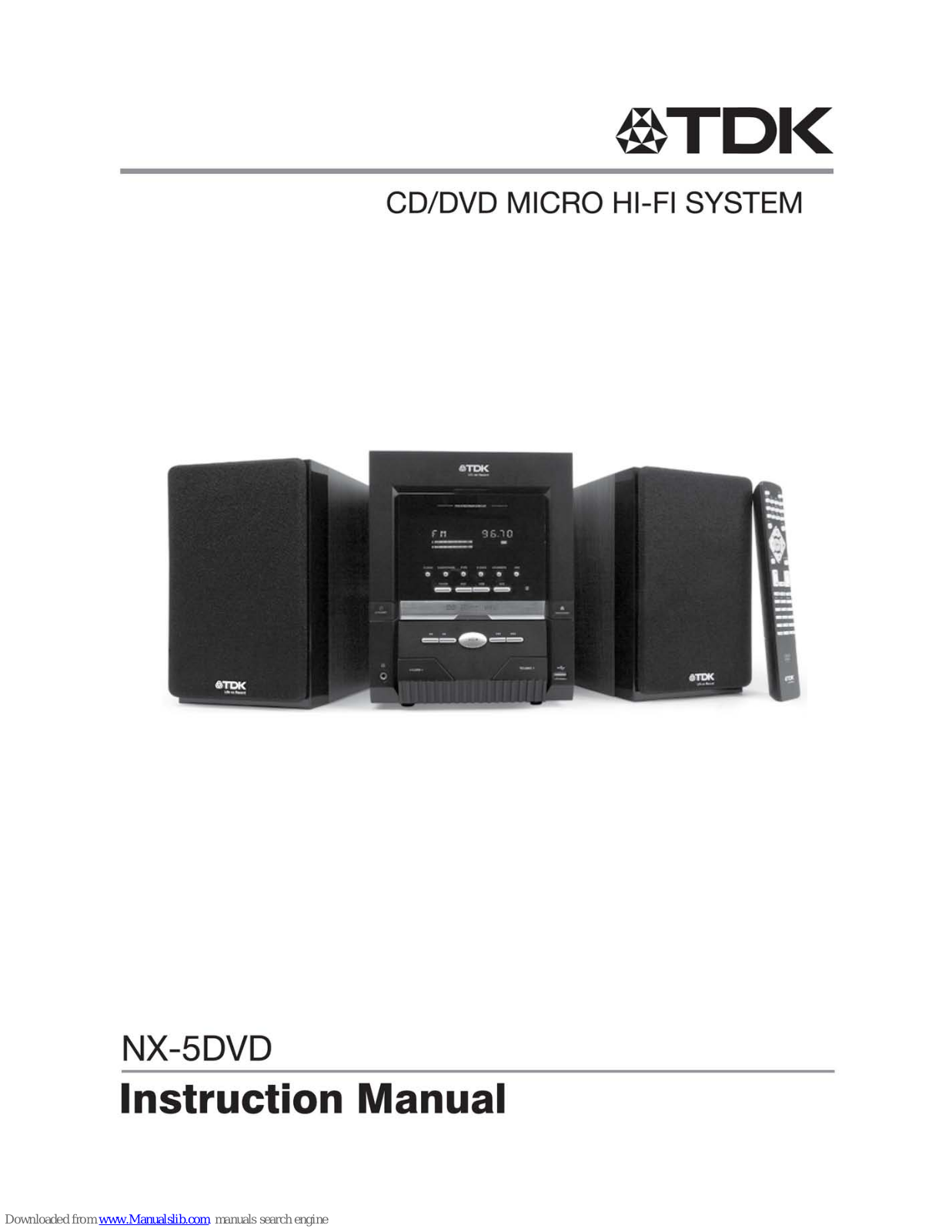 TDK NX-5DVD Instruction Manual