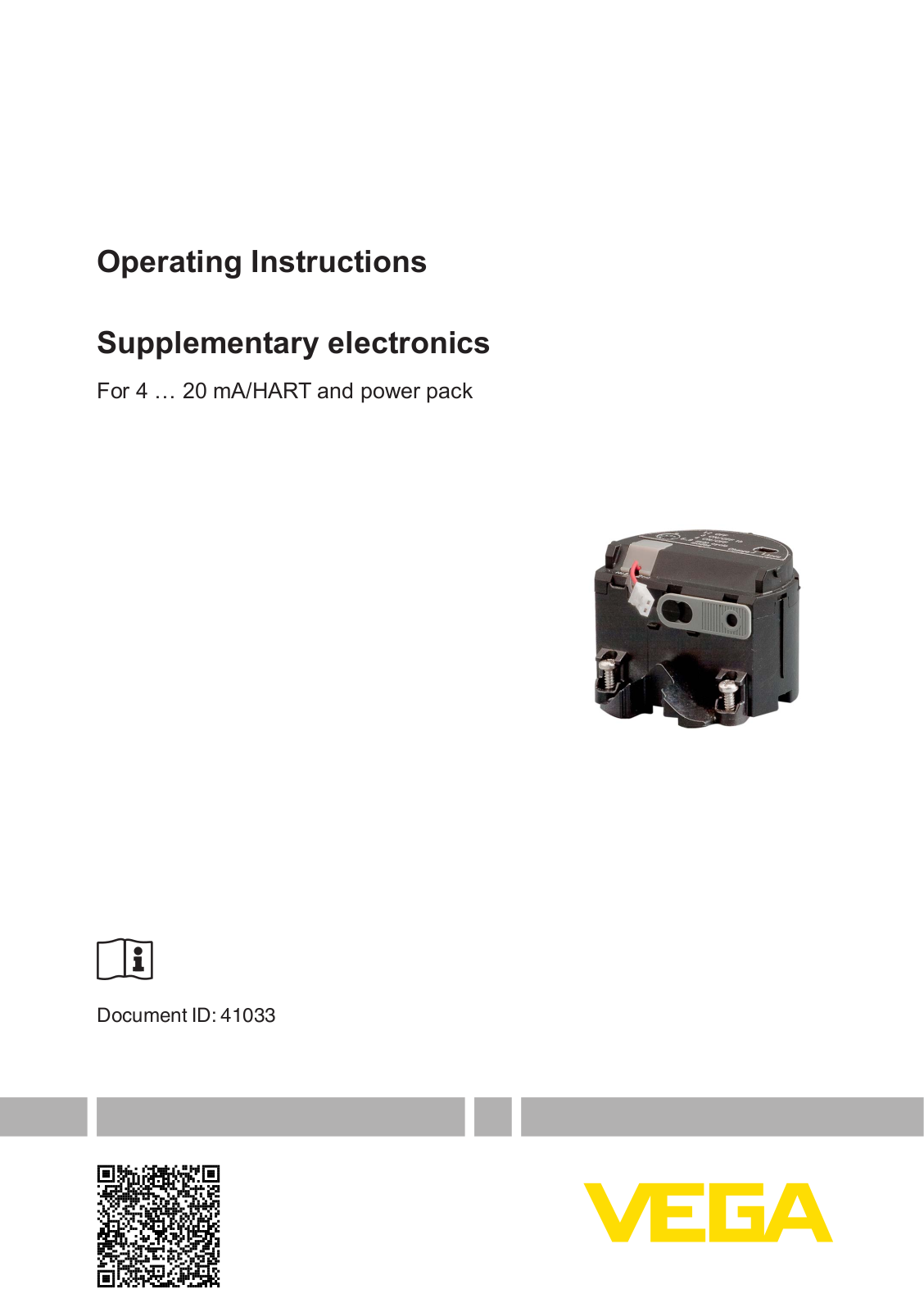 VEGA Supplementary electronics For 4 User Manual