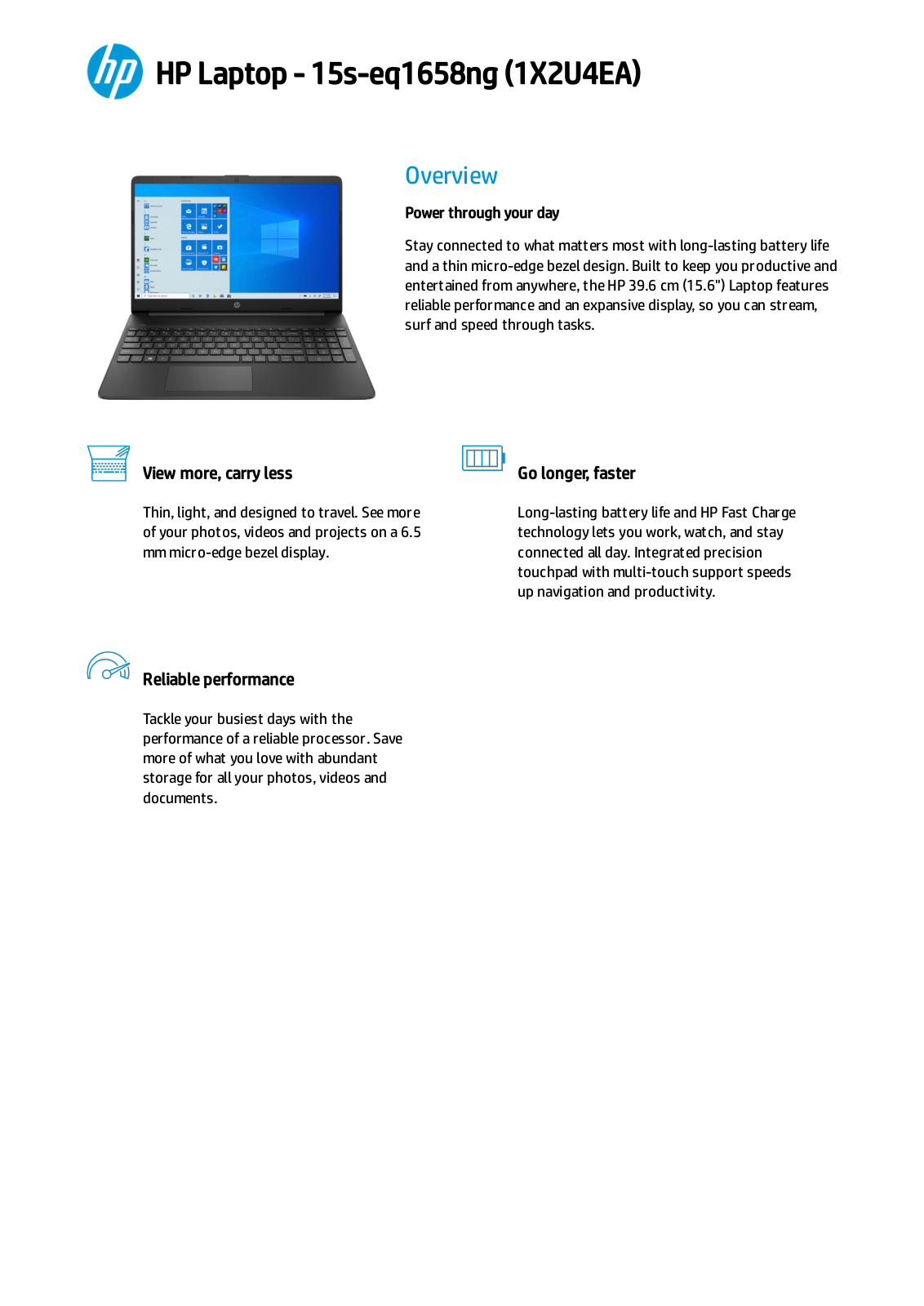 HP 15s-eq1658ng User Manual