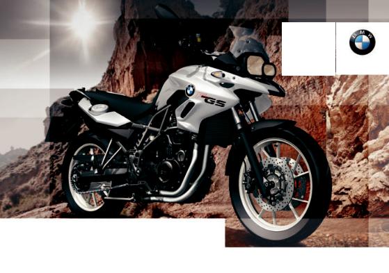 BMW F 700 GS 2014 Owner's Manual