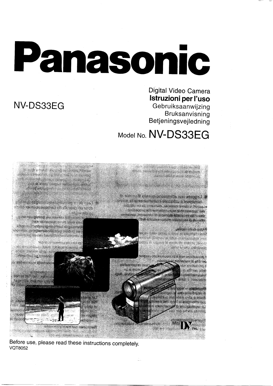 PANASONIC NV-DS33EG User Manual