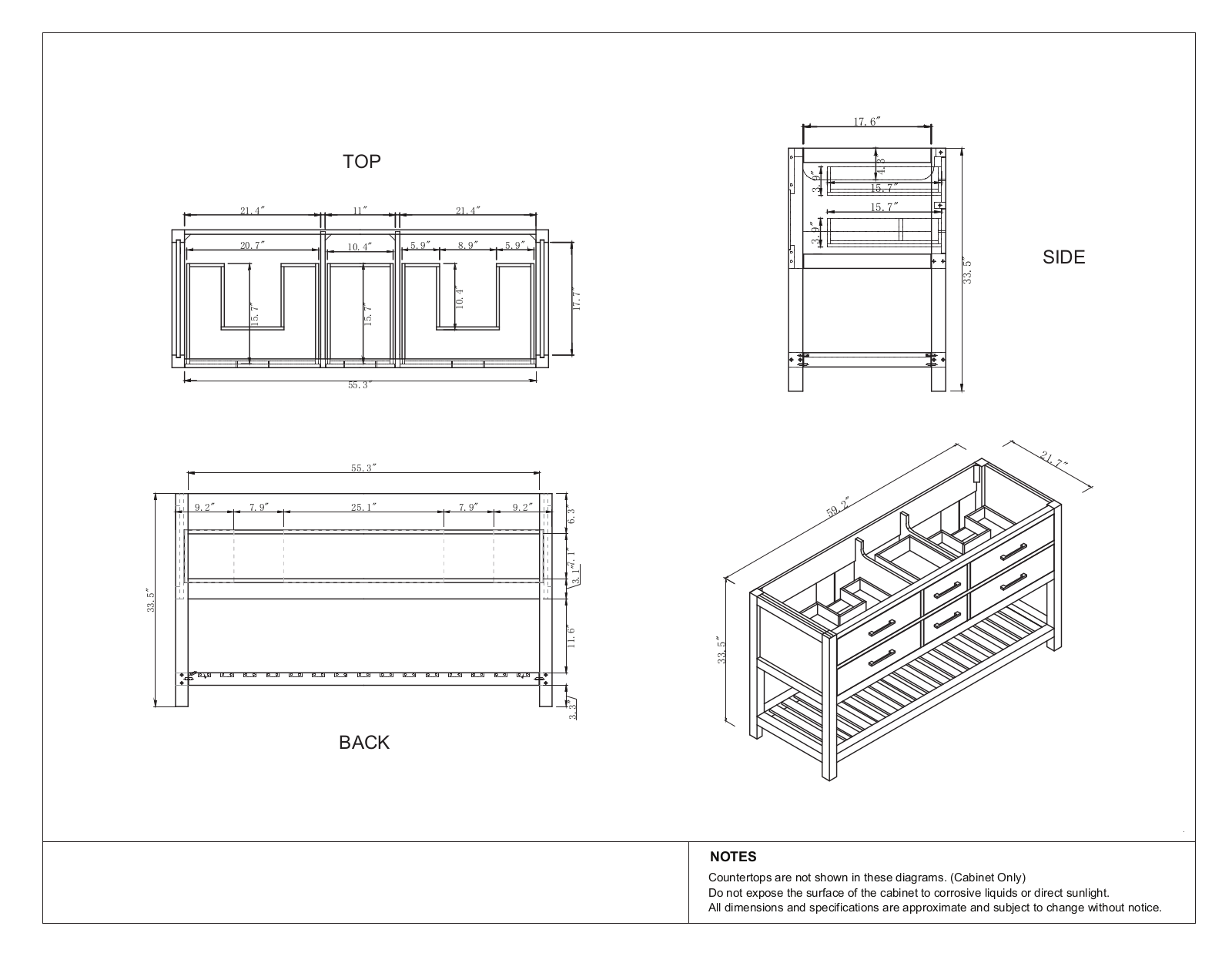 Ebern Designs W004230201 Dimensions - ManualMachine.com
