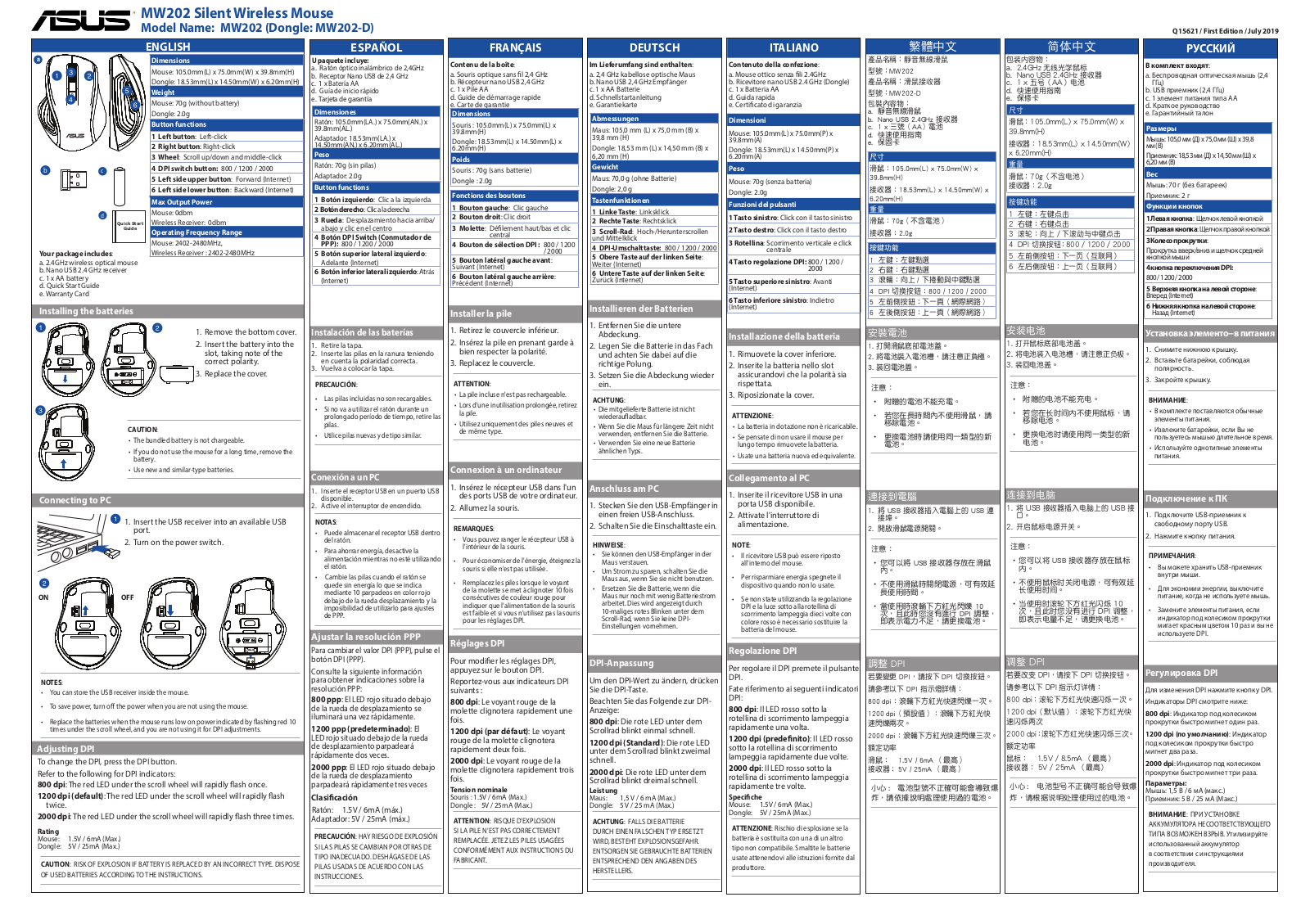 ASUS MW202 Service Manual