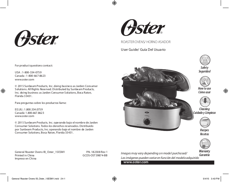 User manual Oster CKSTPCEC6801 (English - 44 pages)