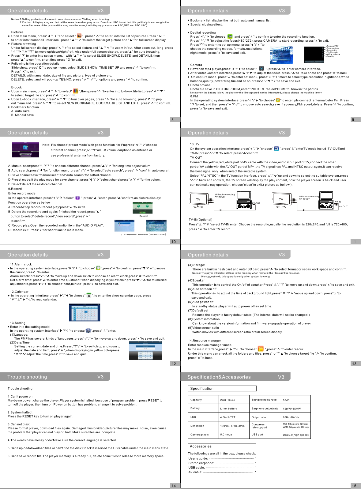 JXD V3 User Manual