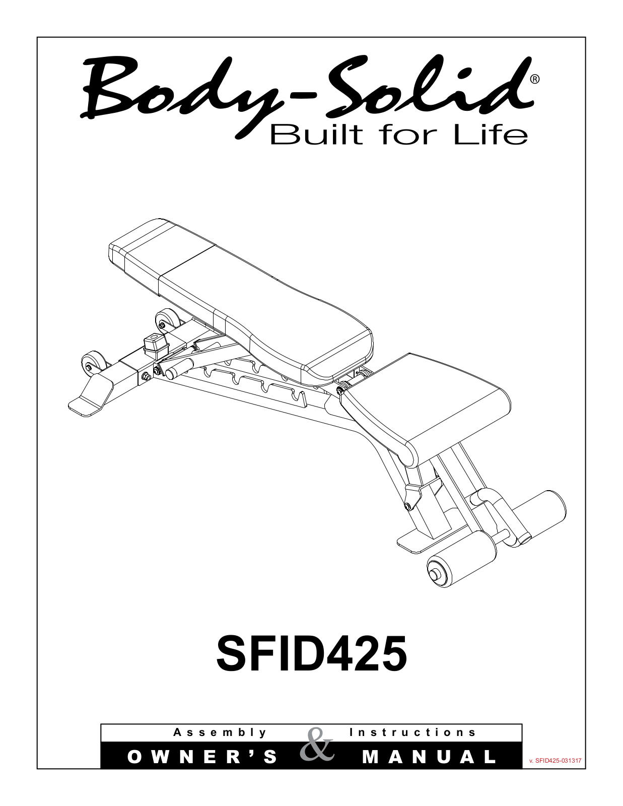 Body Solid SFID425 Assembly Guide